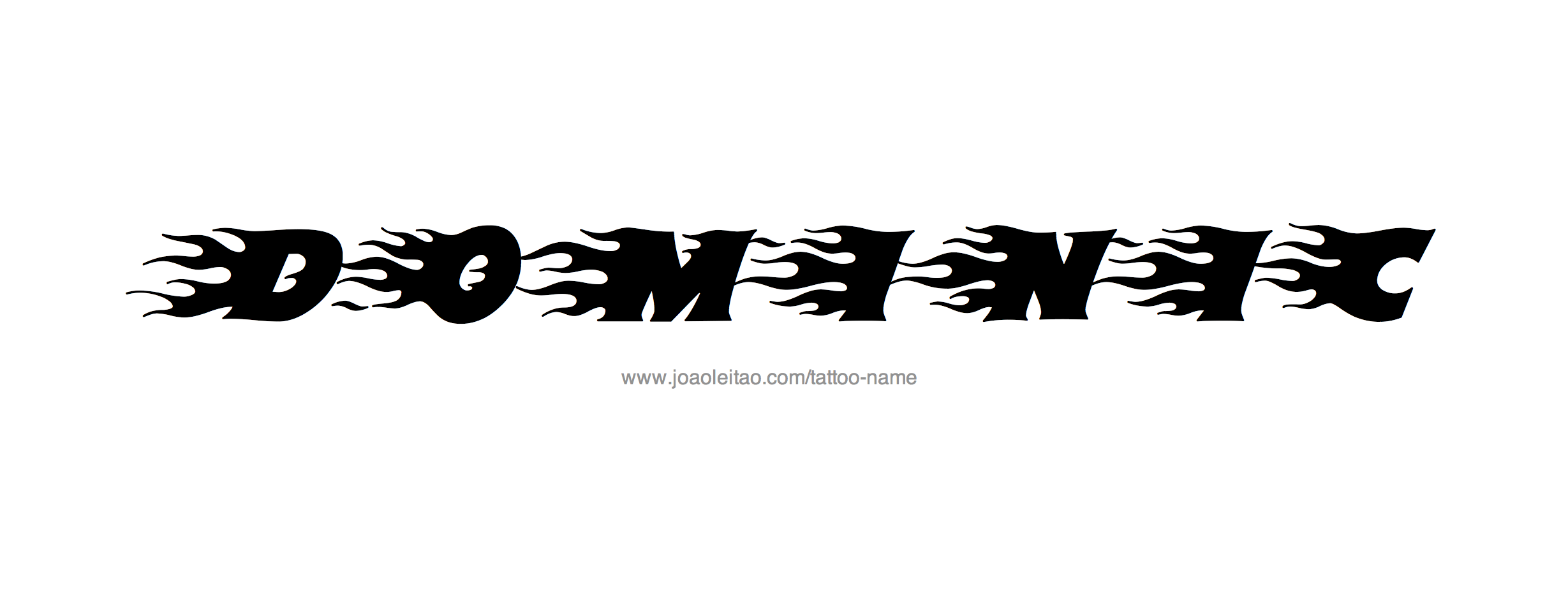 Tattoo Design Name Dominic