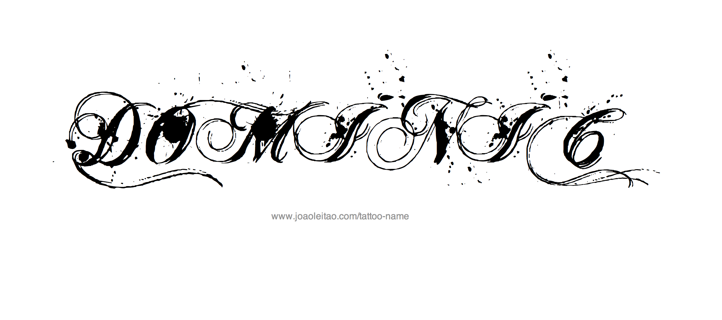 Tattoo Design Name Dominic