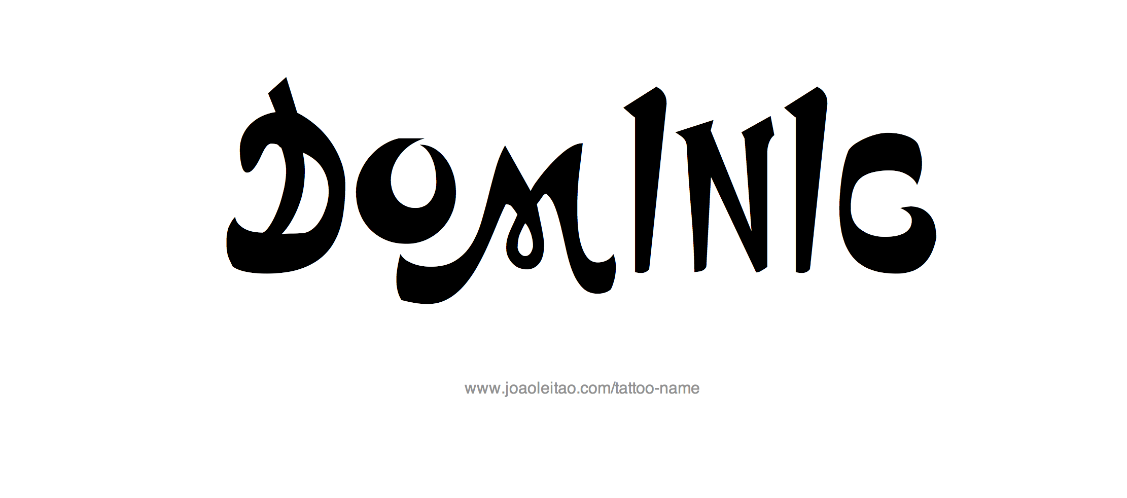 Tattoo Design Name Dominic