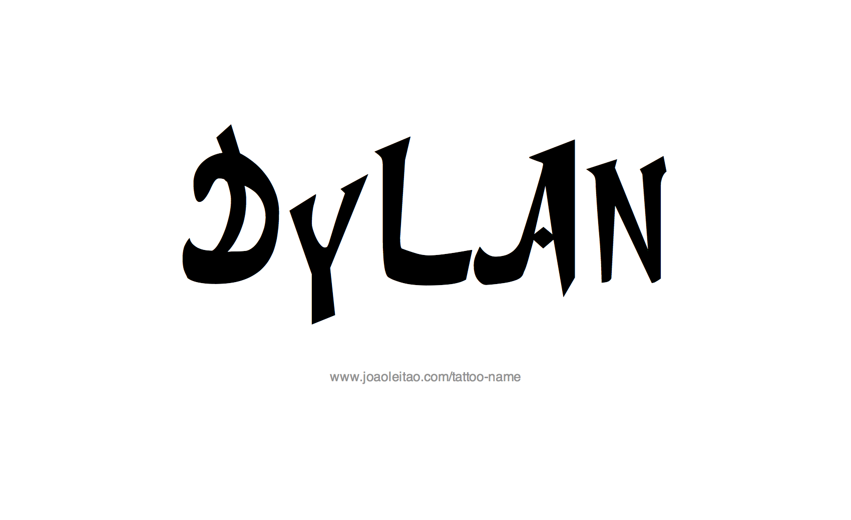 Dylan Name Tattoo Designs