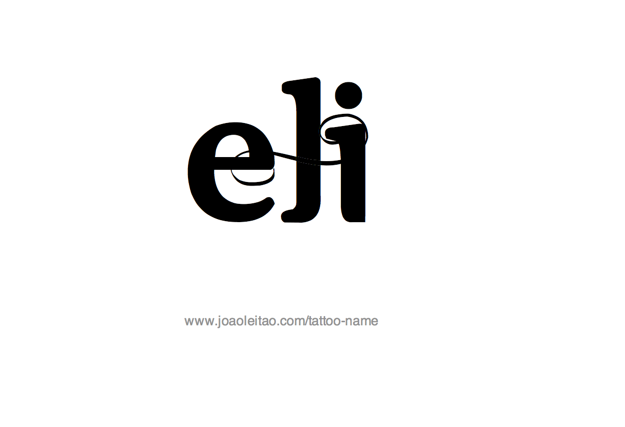 Tattoo Design Name Eli