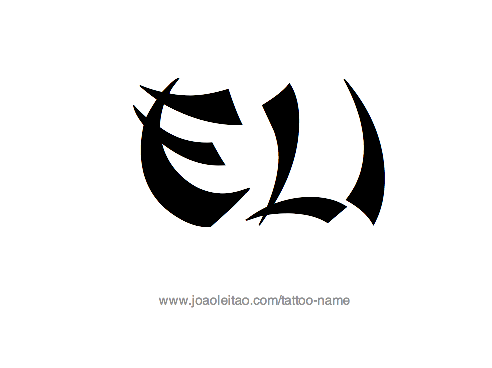 Tattoo Design Name Eli