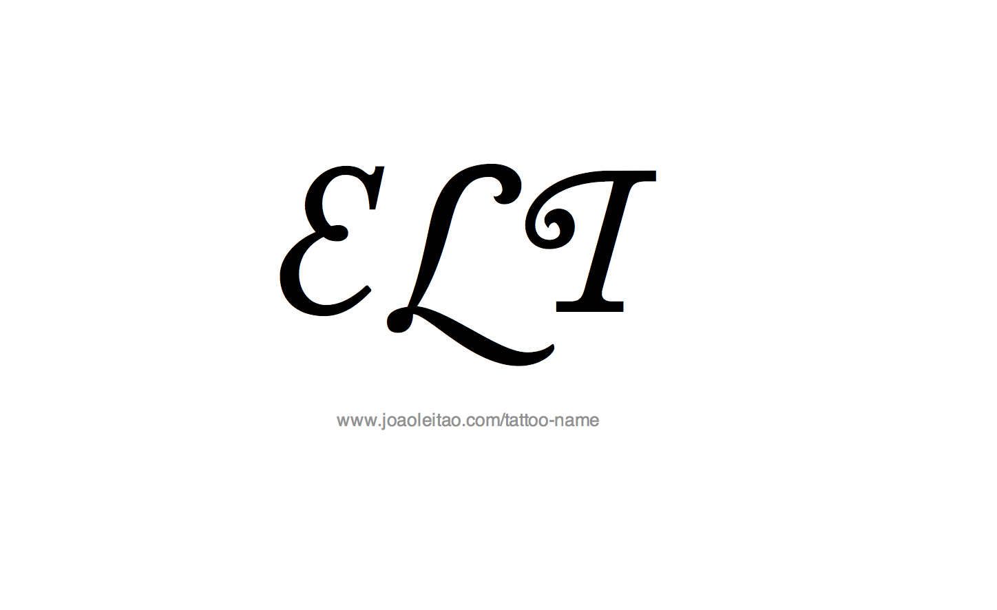 Tattoo Design Name Eli