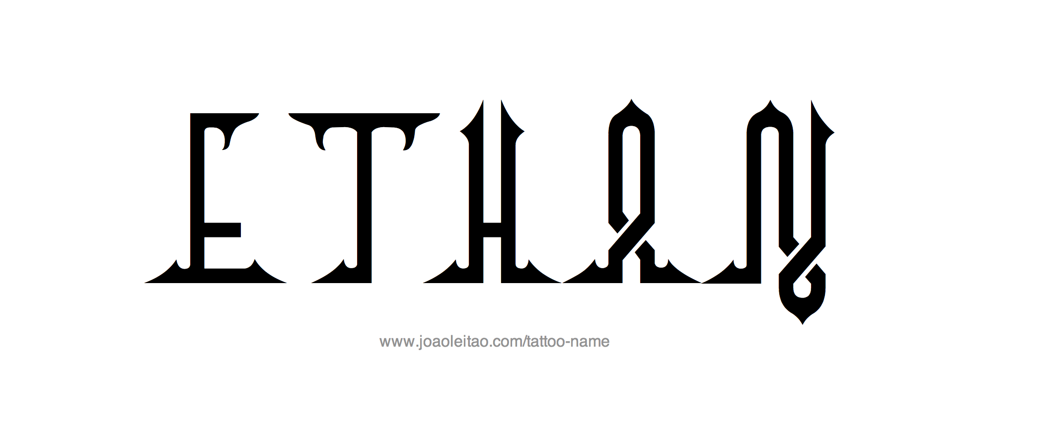 Tattoo Design Name Ethan