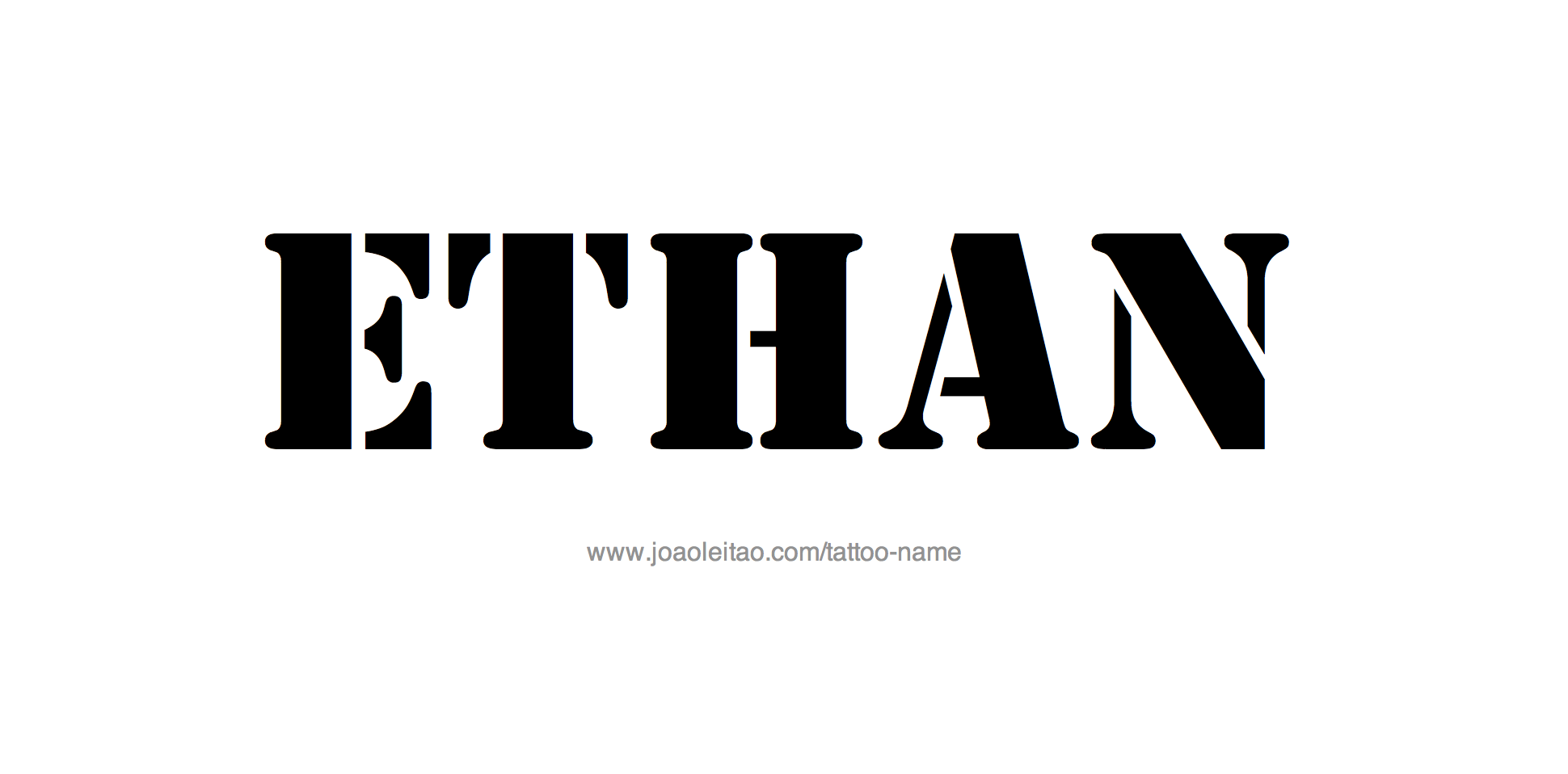 Tattoo Design Name Ethan