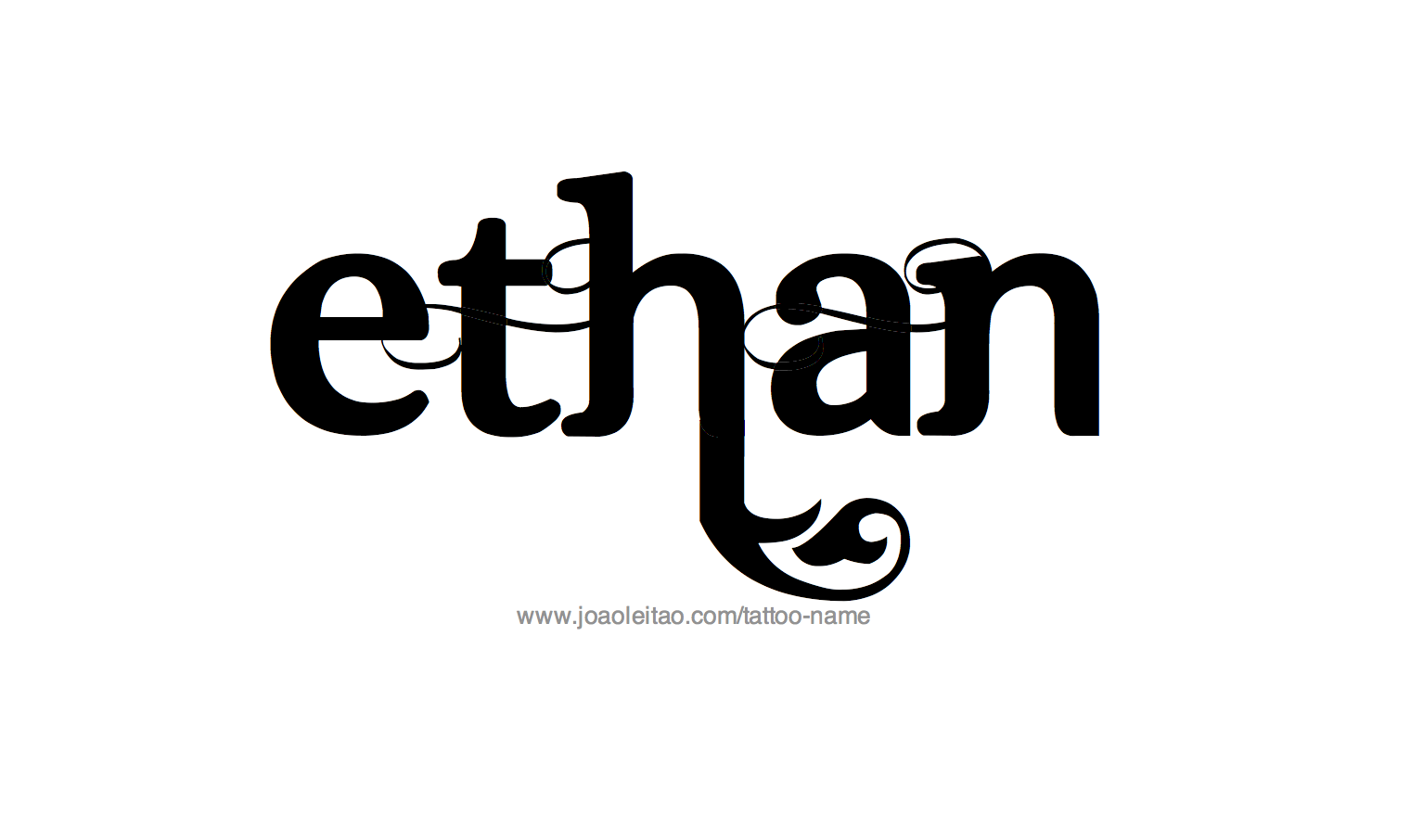 Tattoo Design Name Ethan