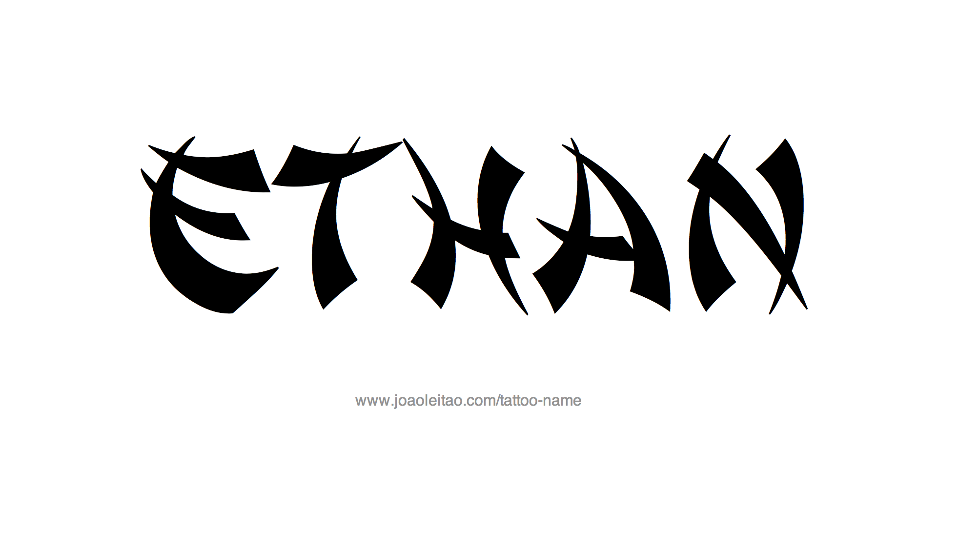 Tattoo Design Name Ethan