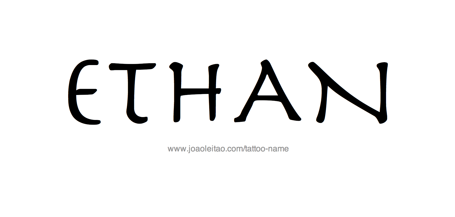 Tattoo Design Name Ethan