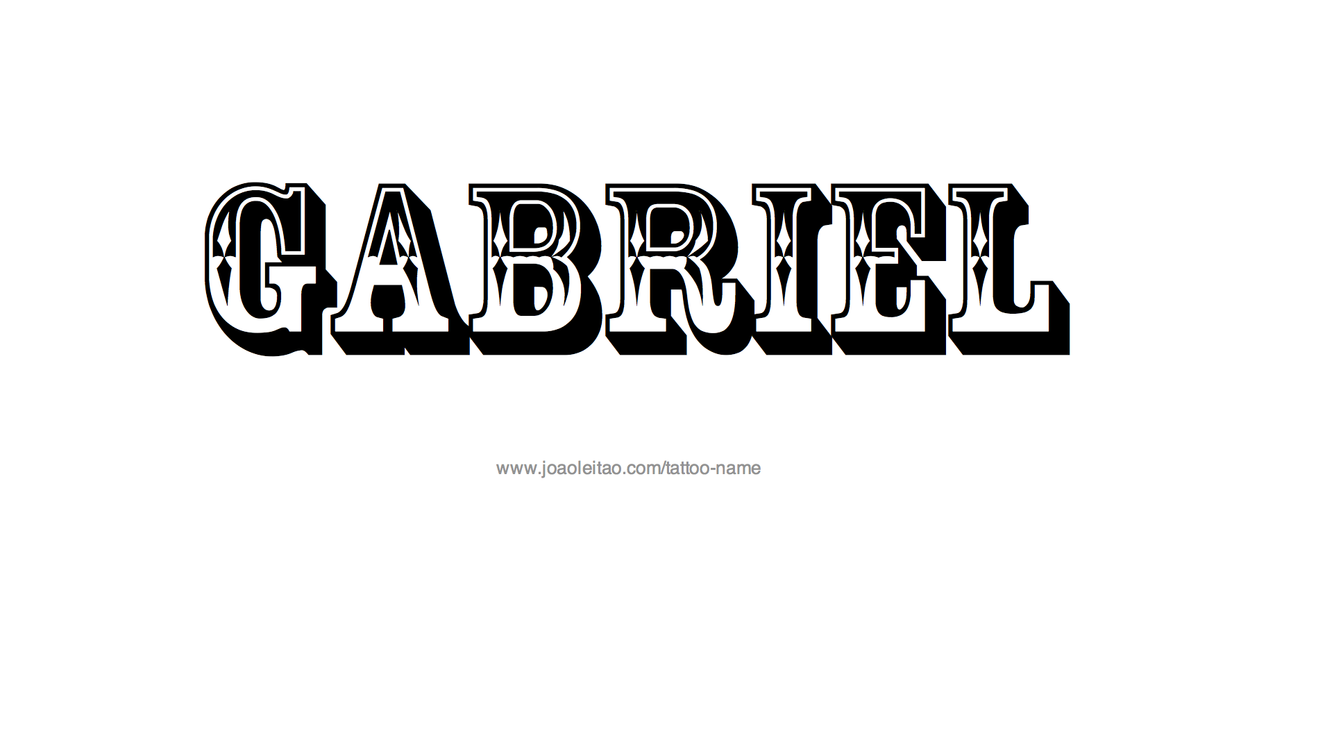 Tattoo Design Name Gabriel