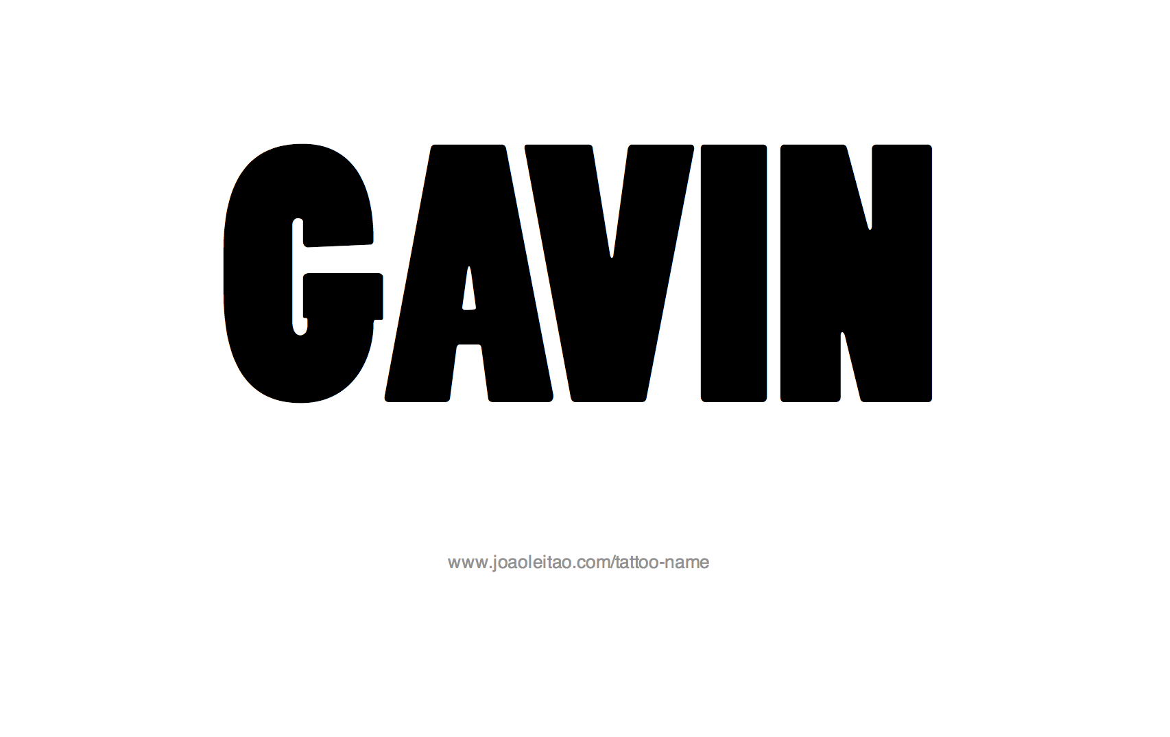 Tattoo Design Name Gavin