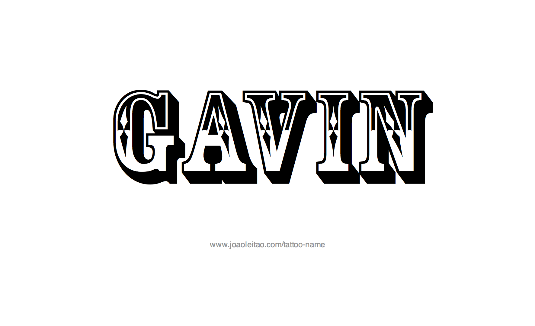 Tattoo Design Name Gavin