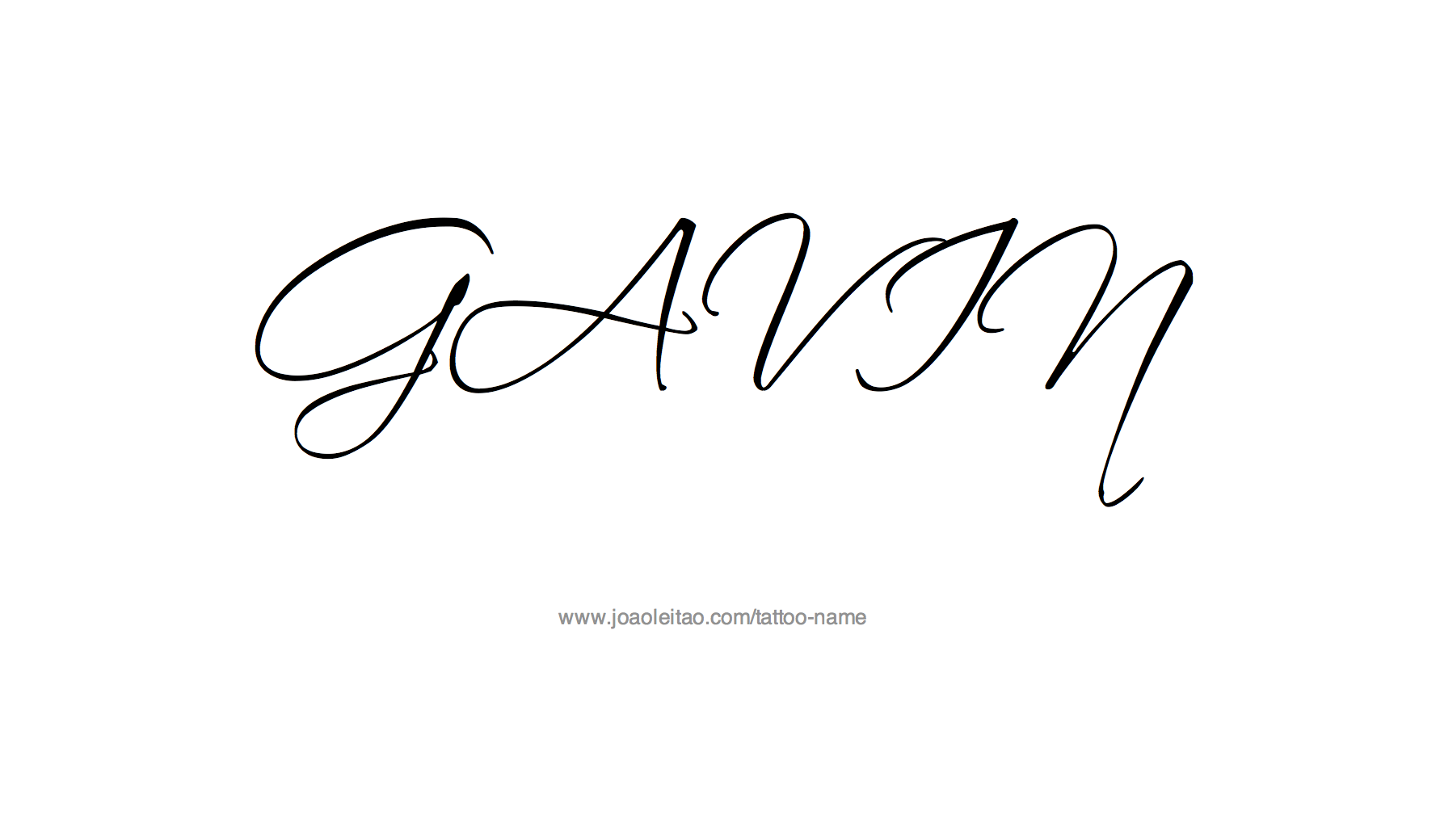 Tattoo Design Name Gavin