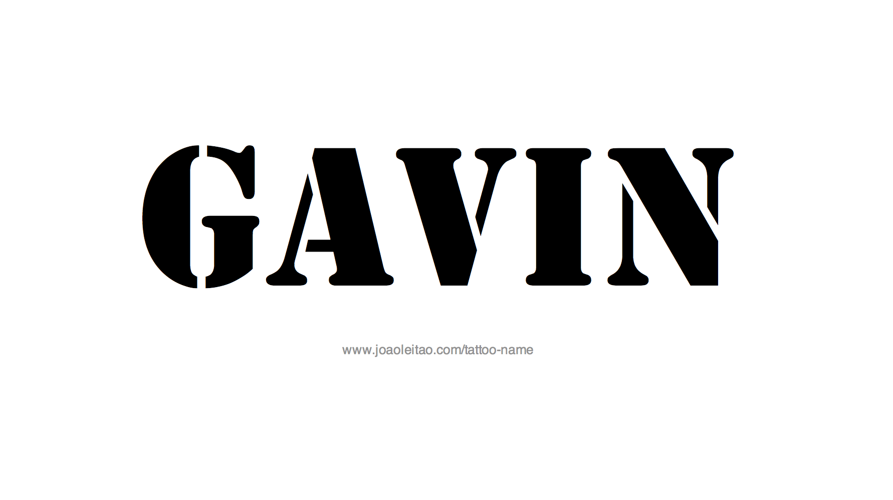 Tattoo Design Name Gavin