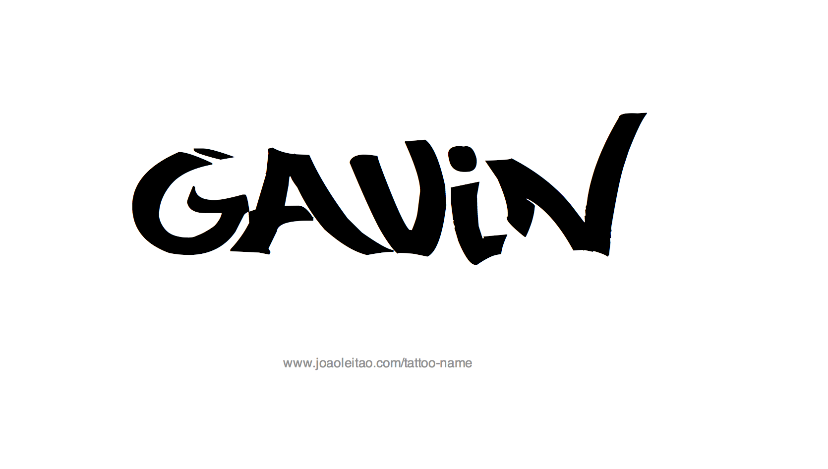 Tattoo Design Name Gavin