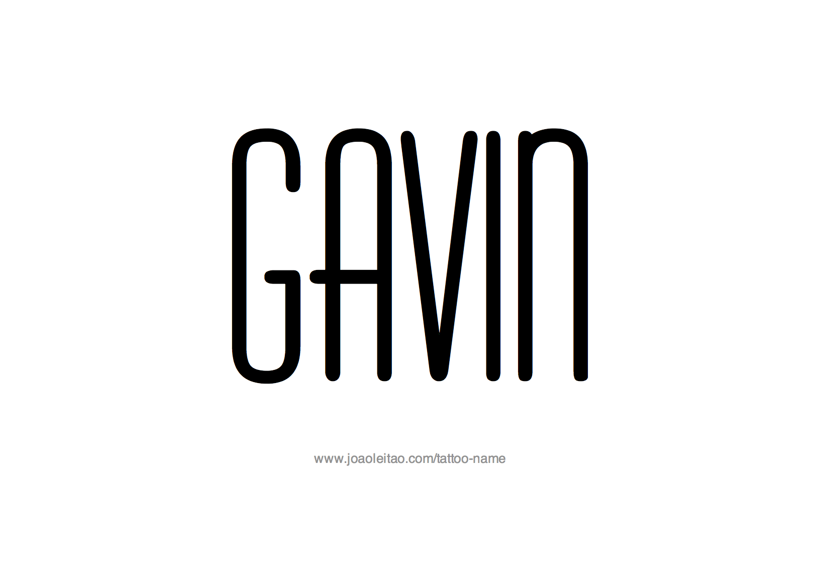 Tattoo Design Name Gavin