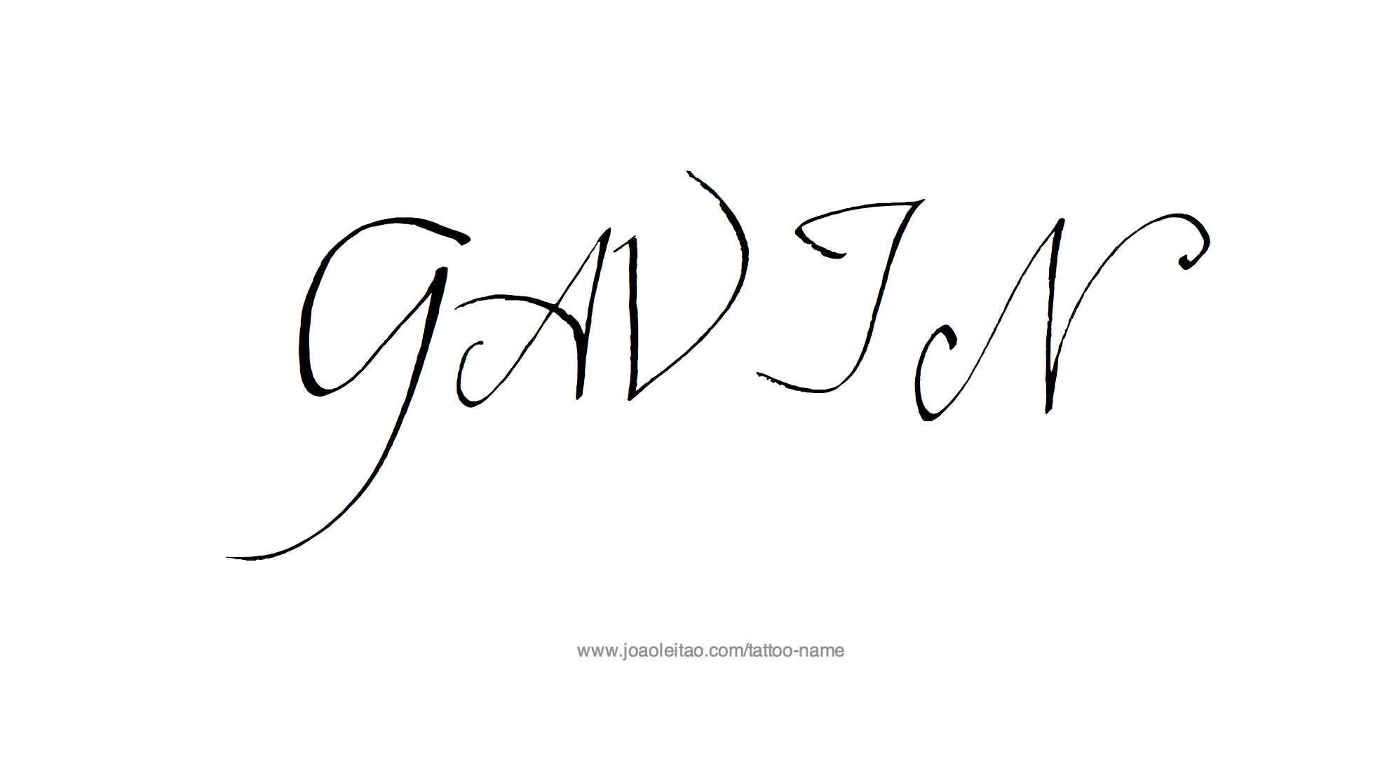 Tattoo Design Name Gavin