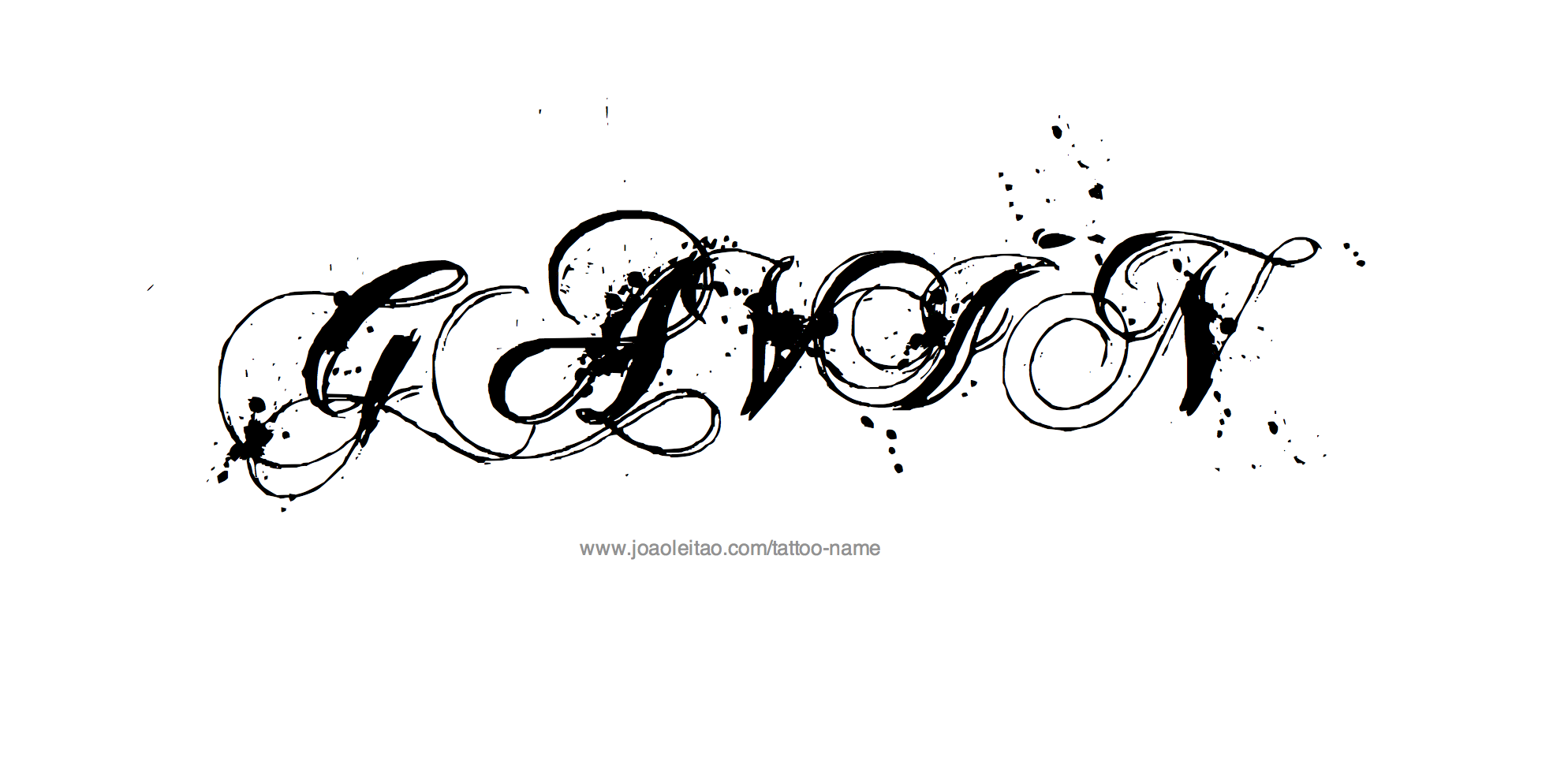 Tattoo Design Name Gavin