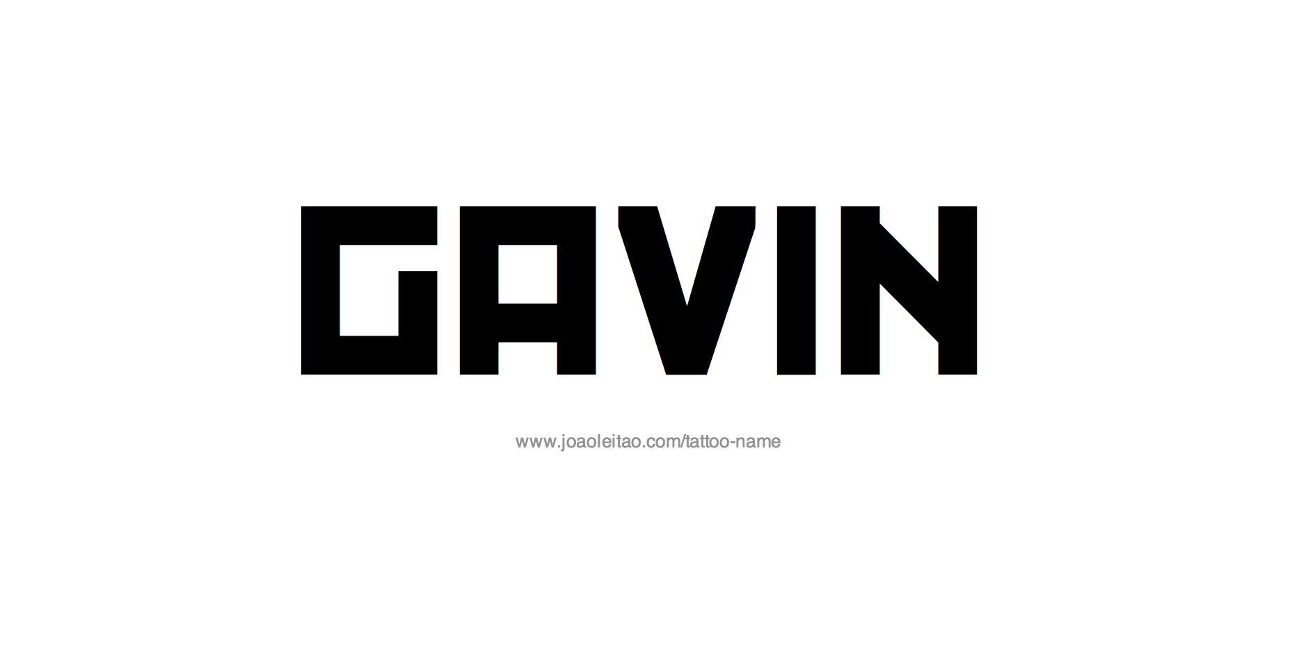 Tattoo Design Name Gavin