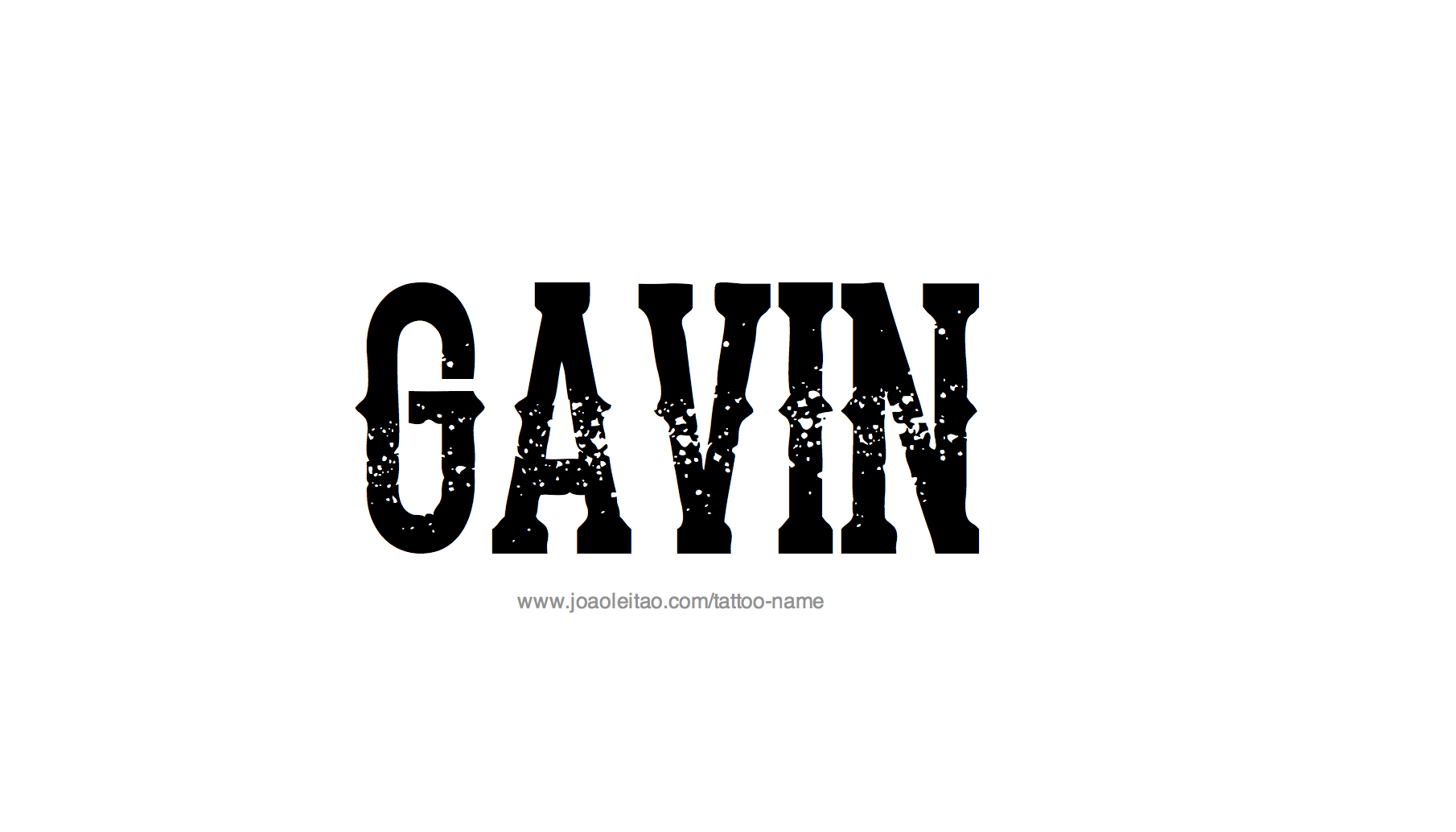 Tattoo Design Name Gavin