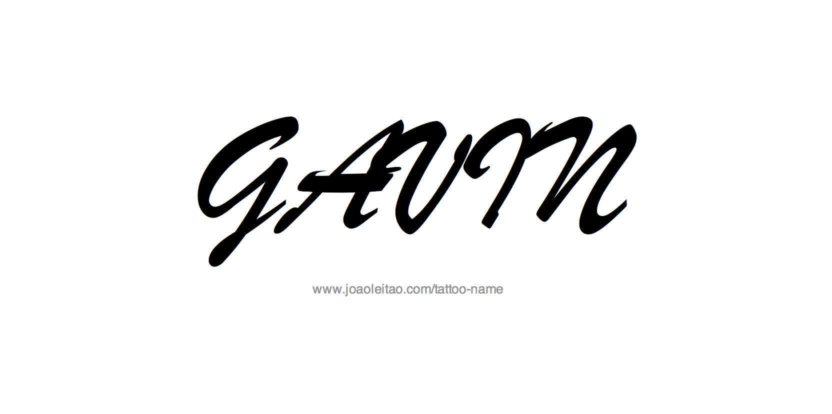 Tattoo Design Name Gavin