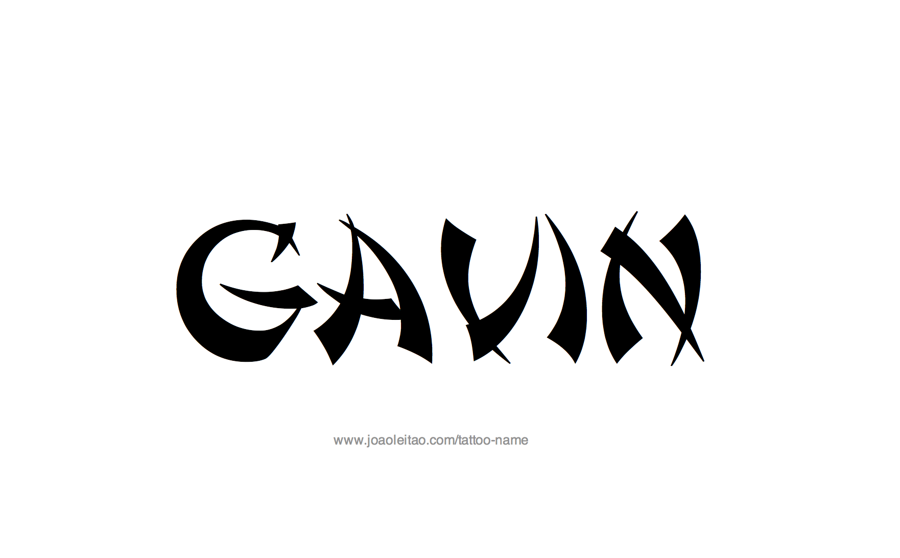 Tattoo Design Name Gavin