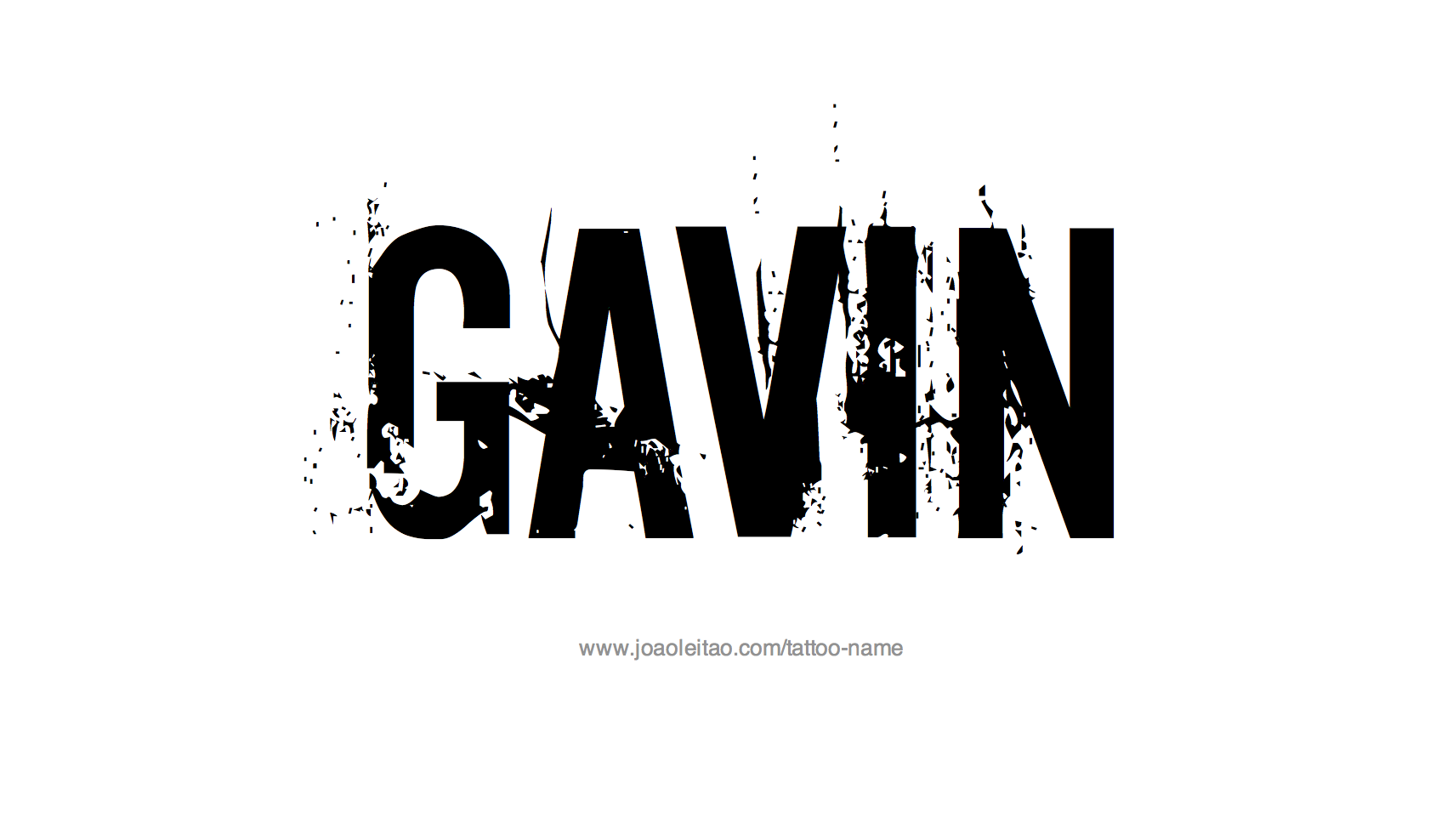 Tattoo Design Name Gavin