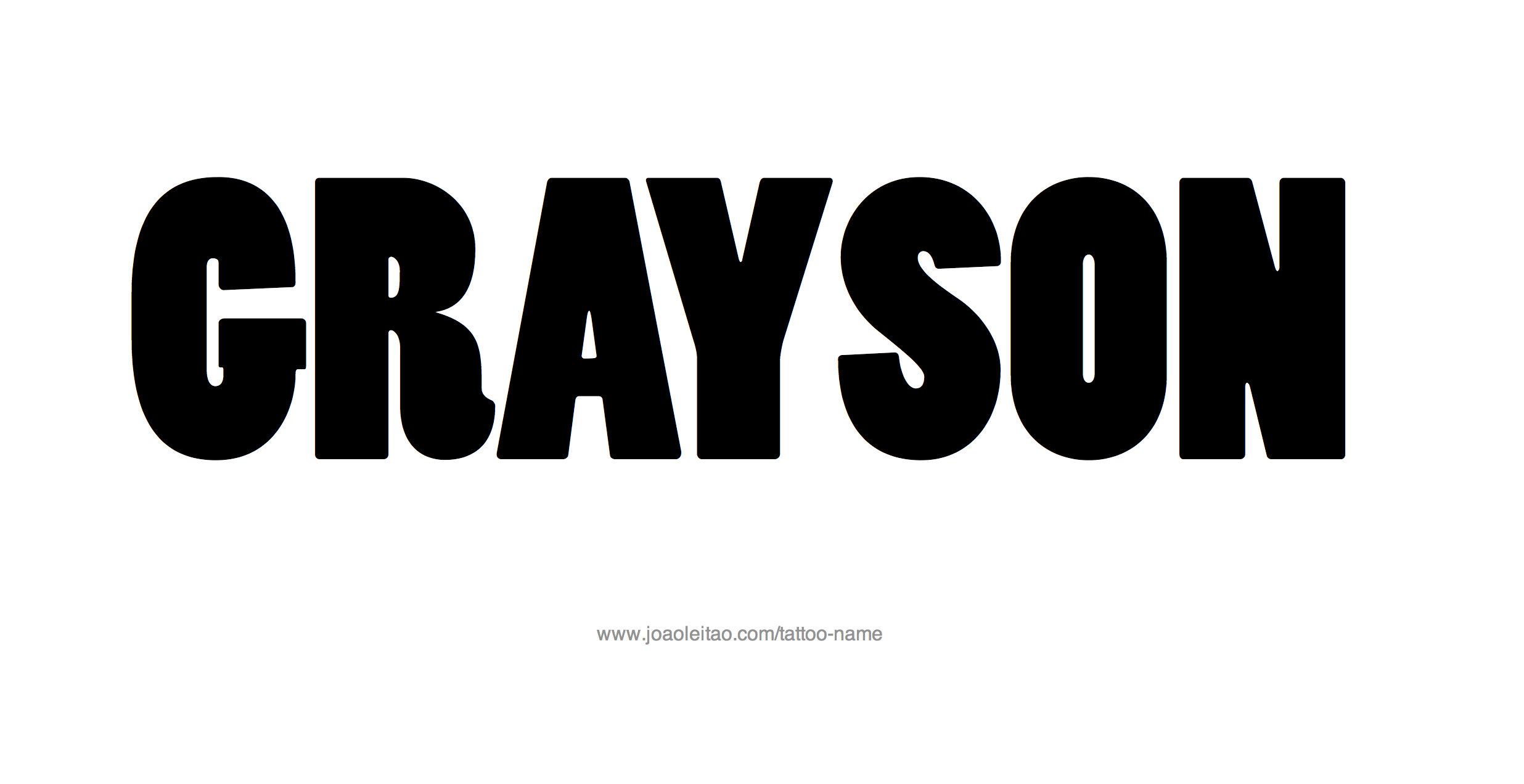 Tattoo Design Name Grayson