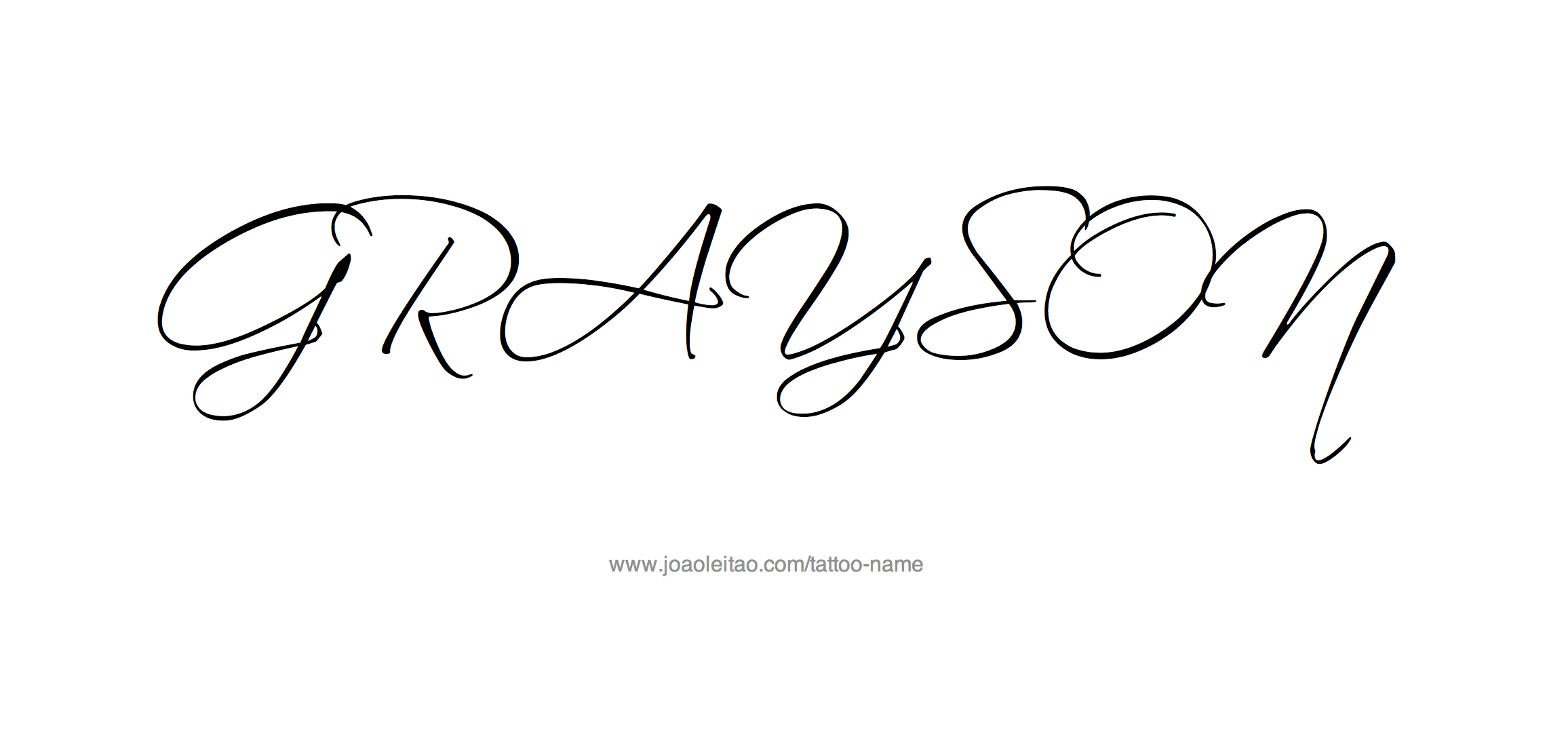 Tattoo Design Name Grayson