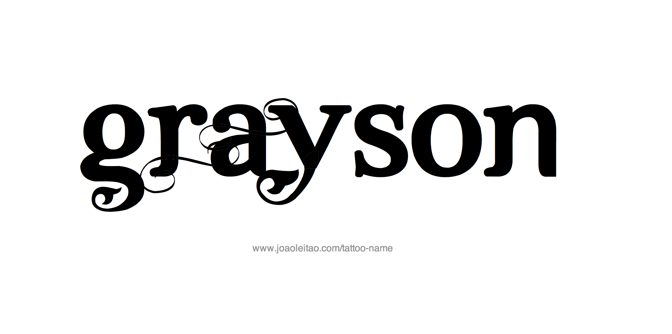 Tattoo Design Name Grayson