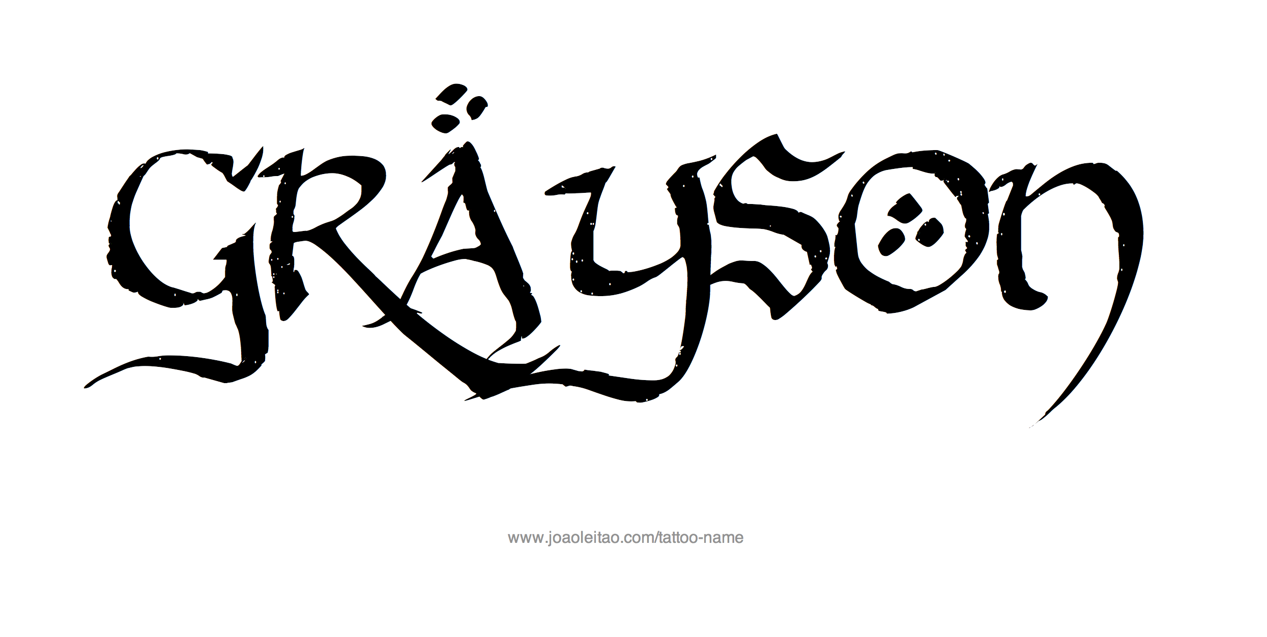 Tattoo Design Name Grayson