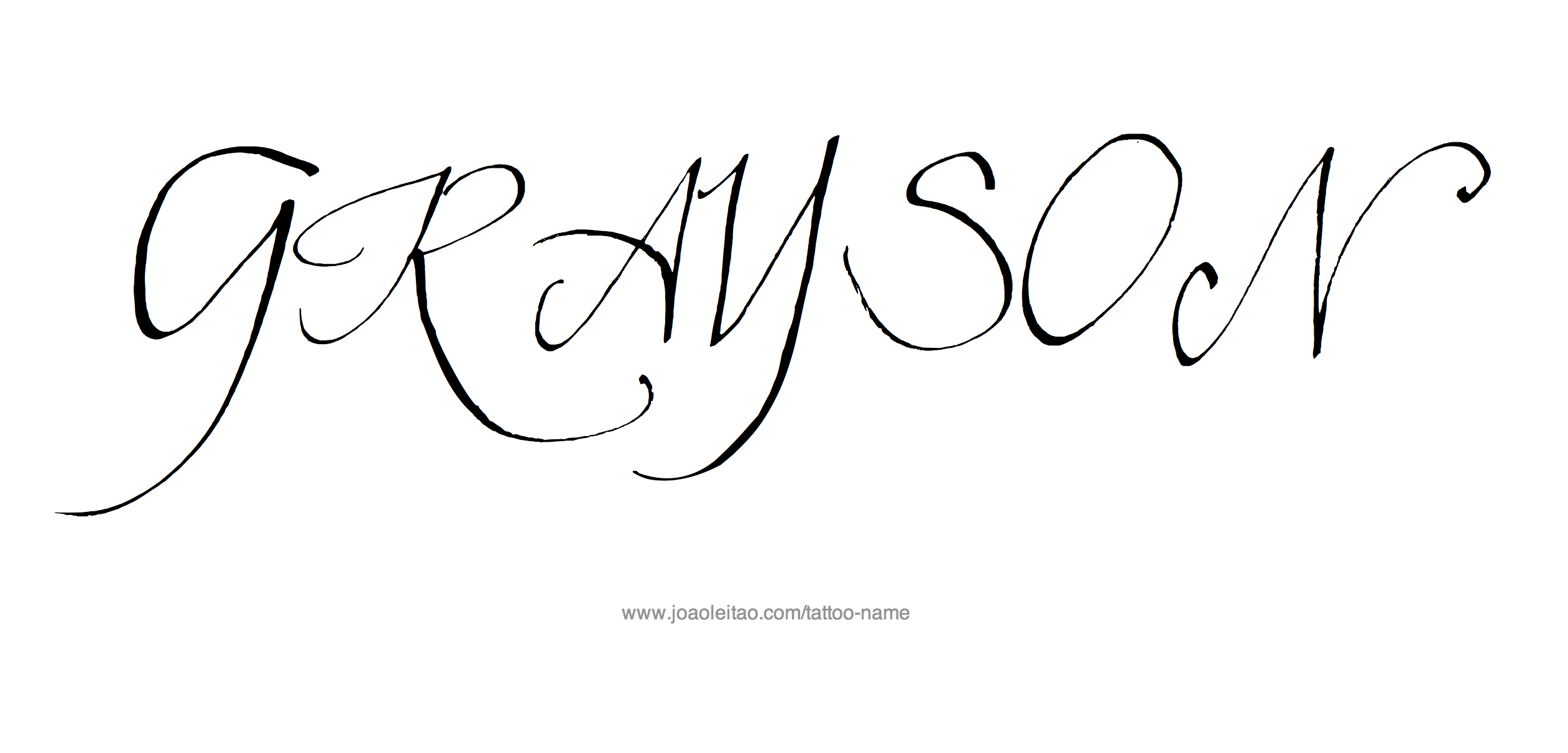 Tattoo Design Name Grayson