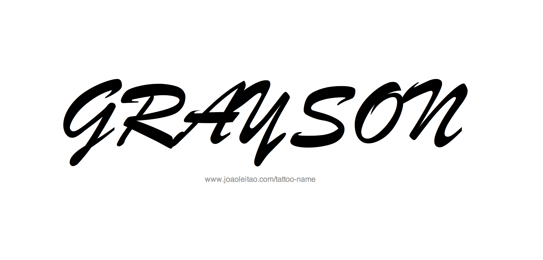 Tattoo Design Name Grayson