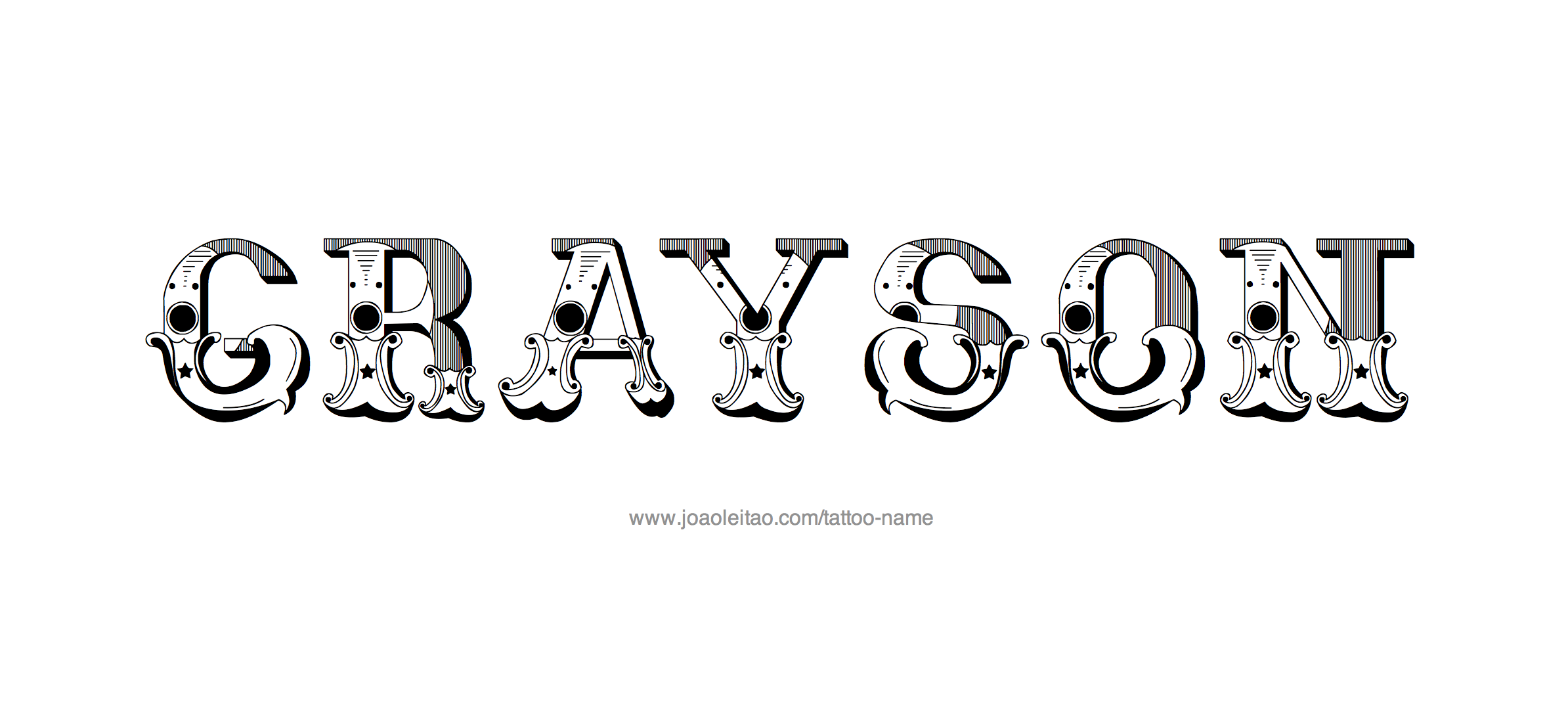 Tattoo Design Name Grayson