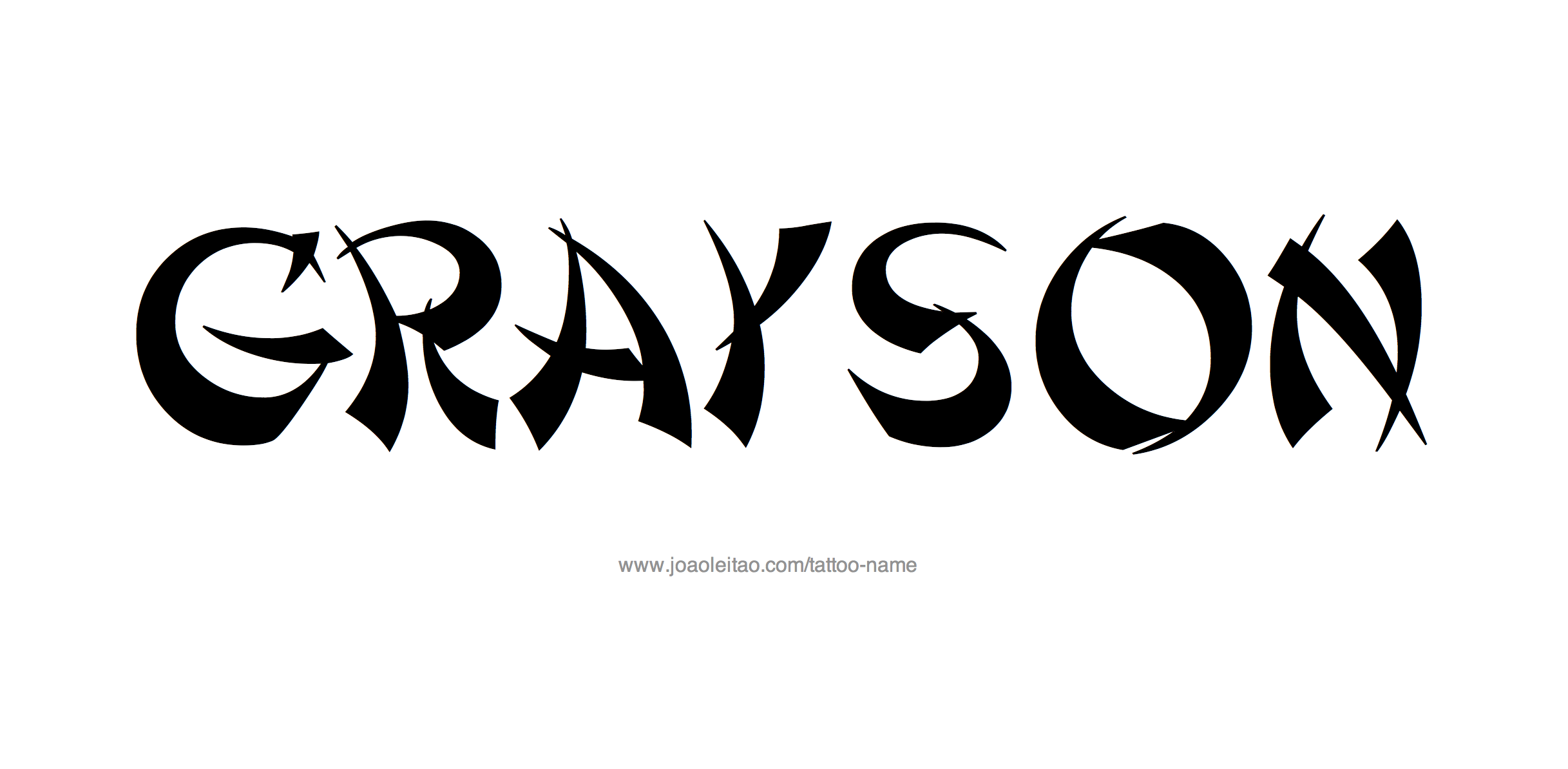 Tattoo Design Name Grayson