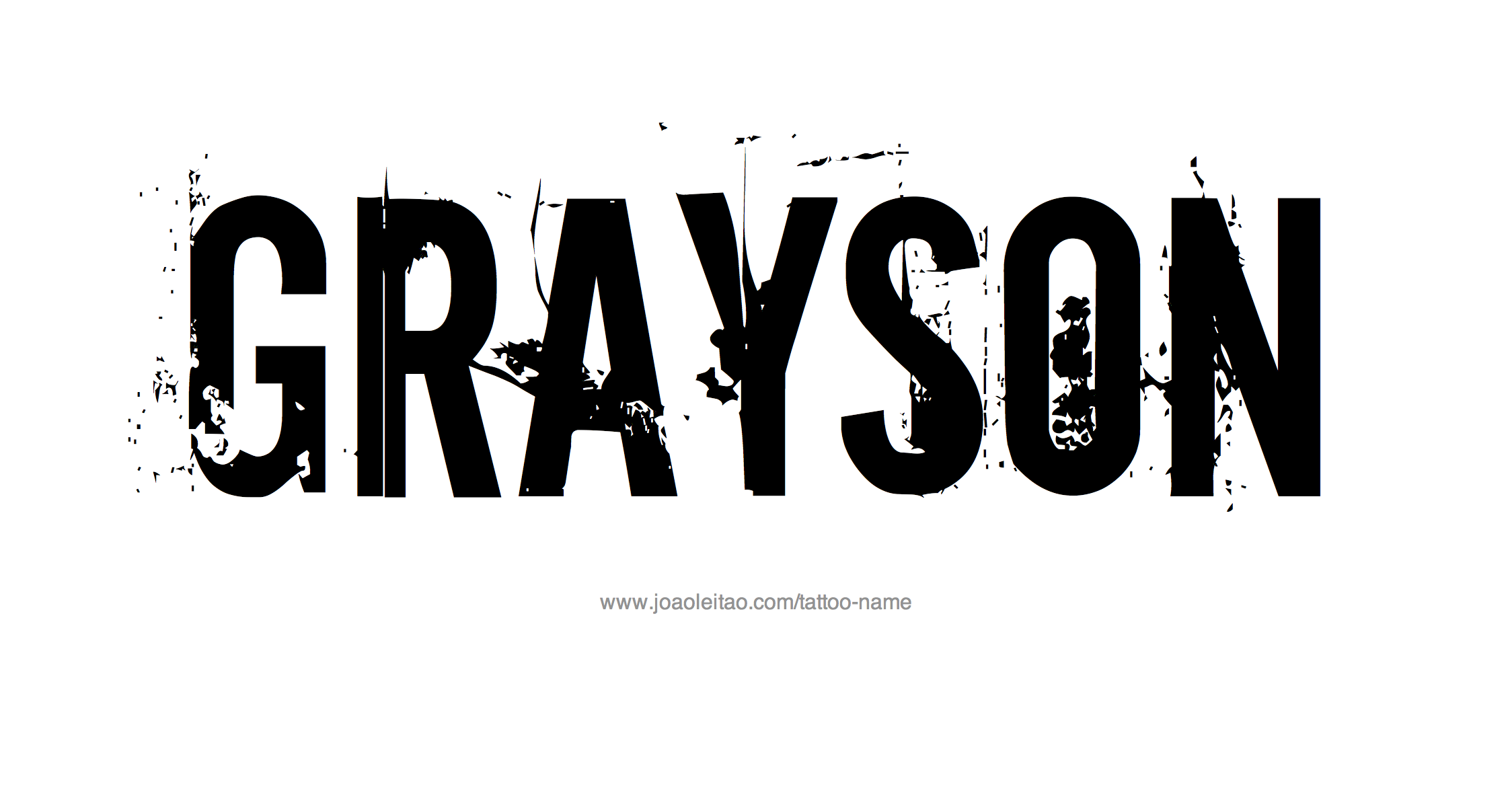 Tattoo Design Name Grayson