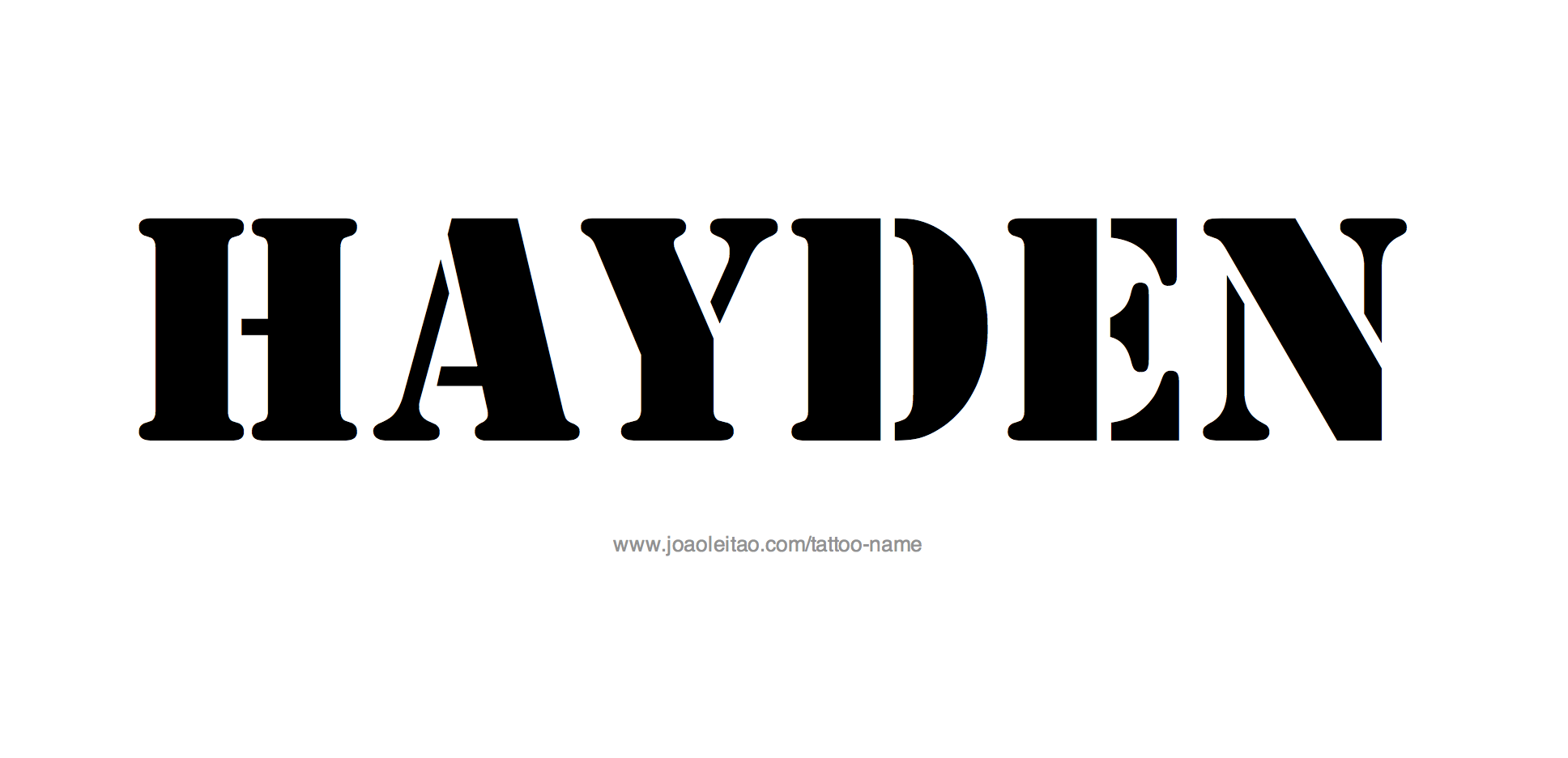 Tattoo Design Name Hayden