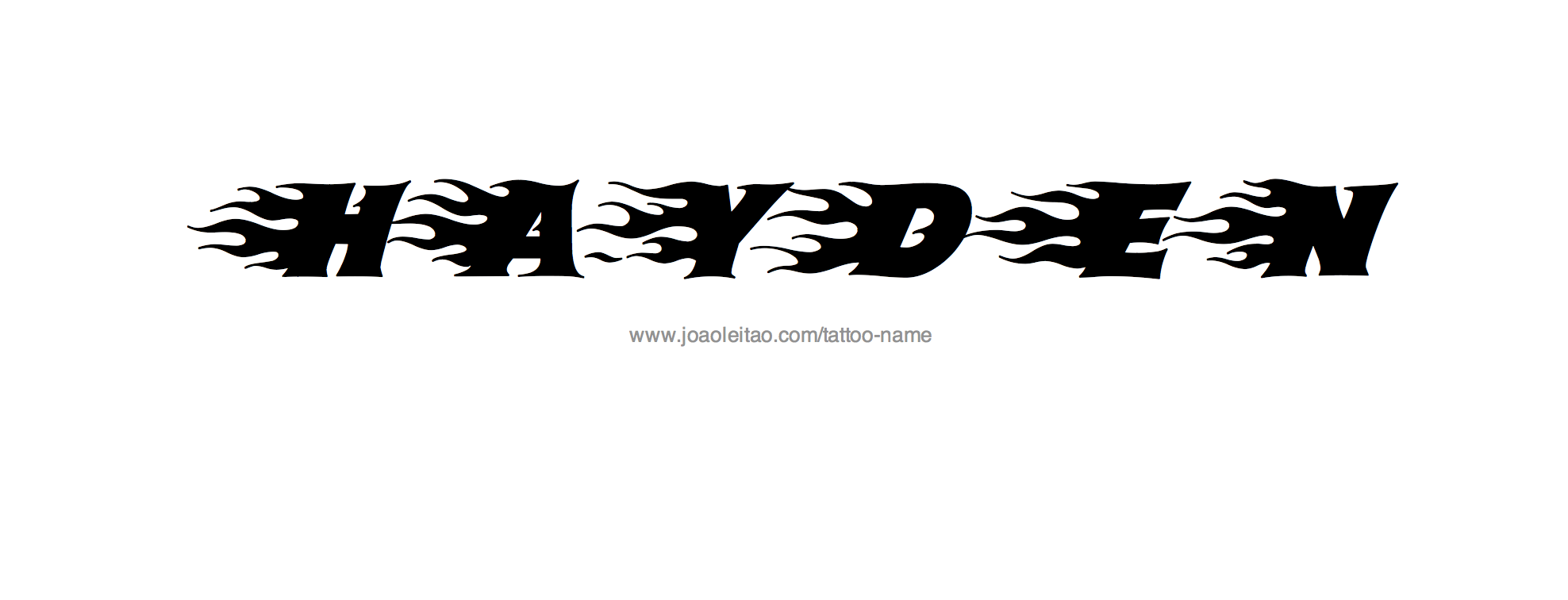 Tattoo Design Name Hayden