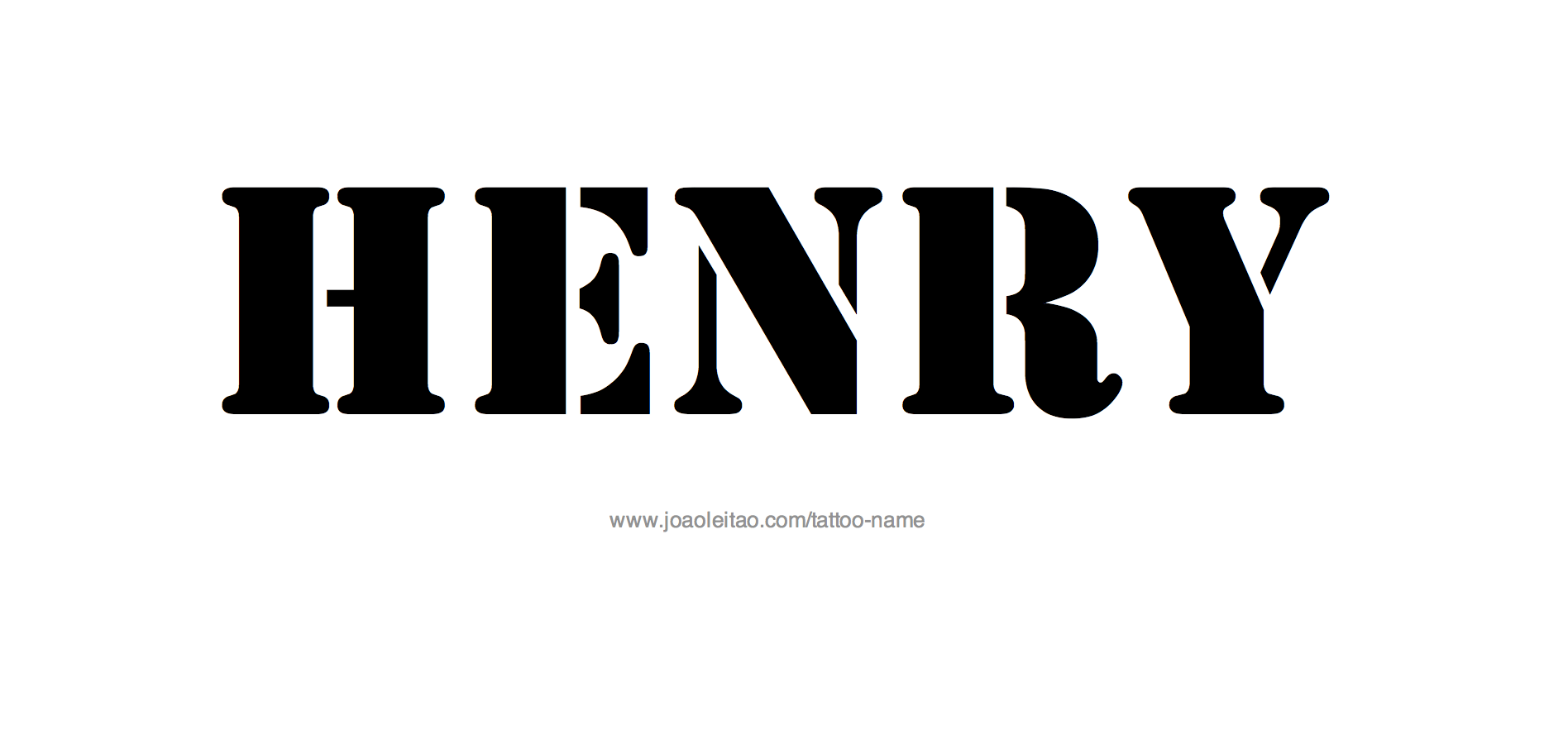 Tattoo Design Name Henry