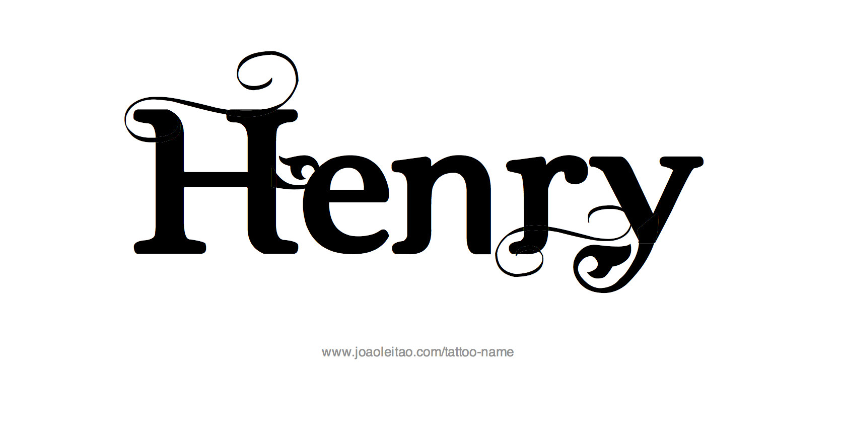 Henry Name Tattoo Designs