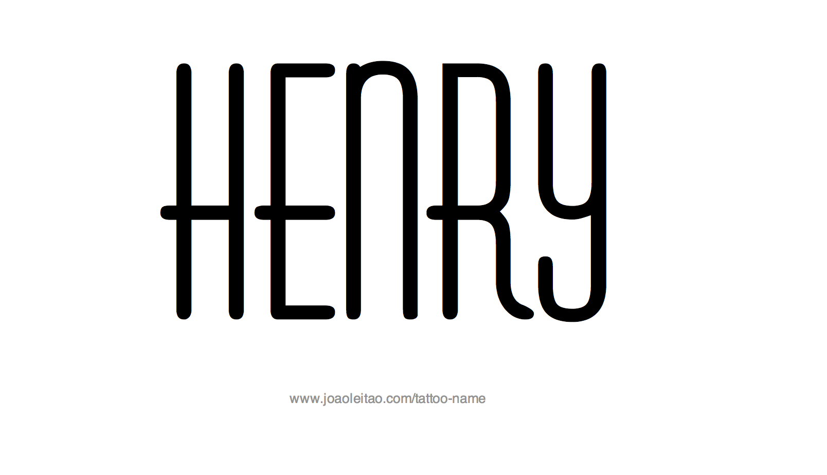 Tattoo Design Name Henry