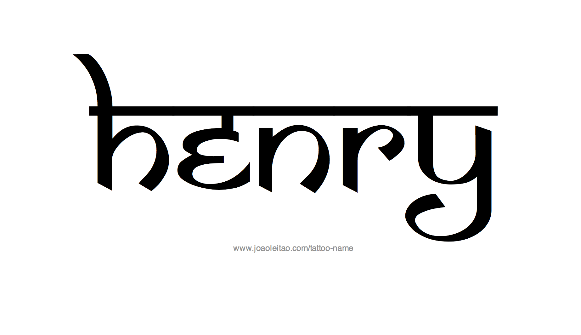 Tattoo Design Name Henry