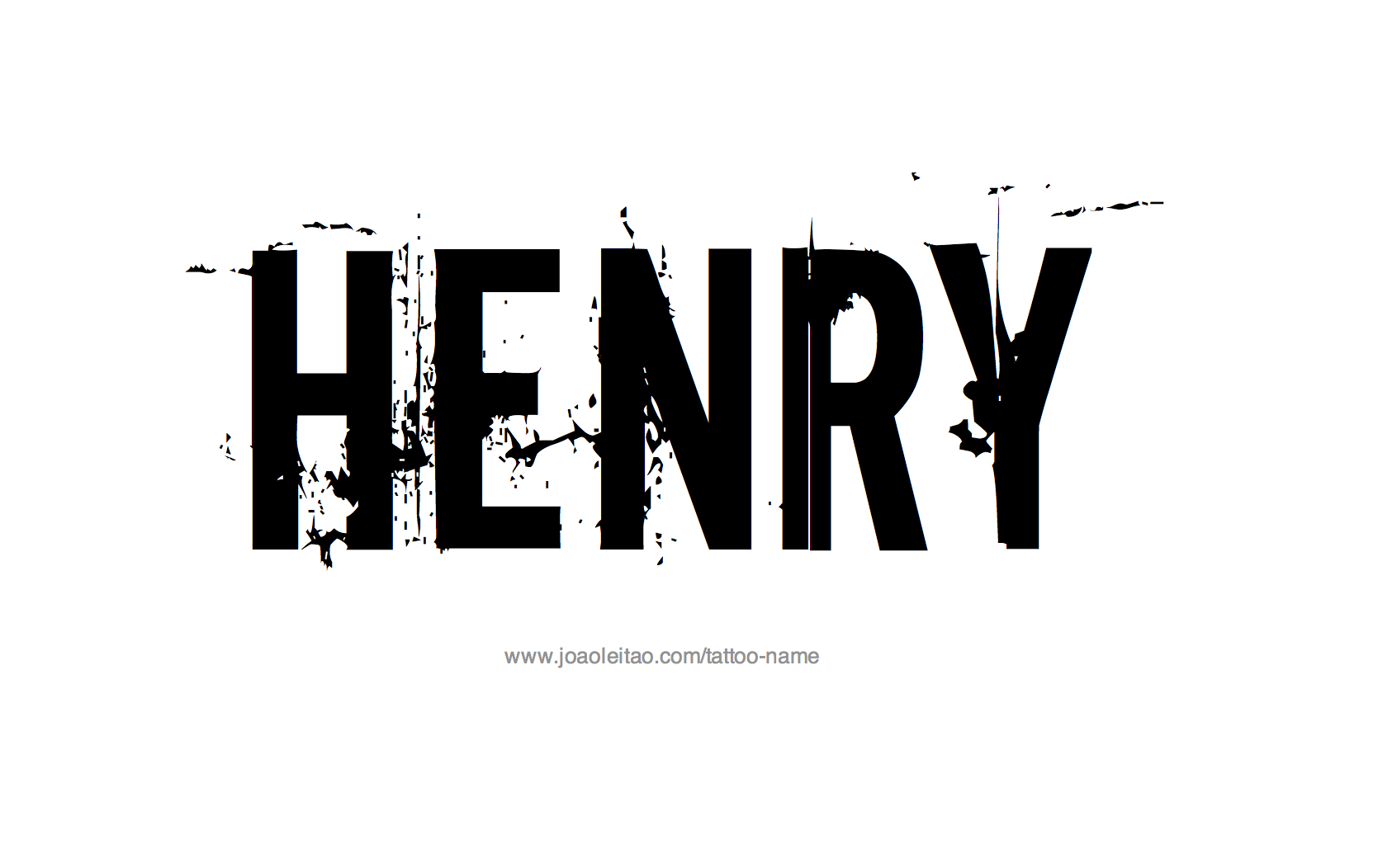 Henry Name Tattoo Designs