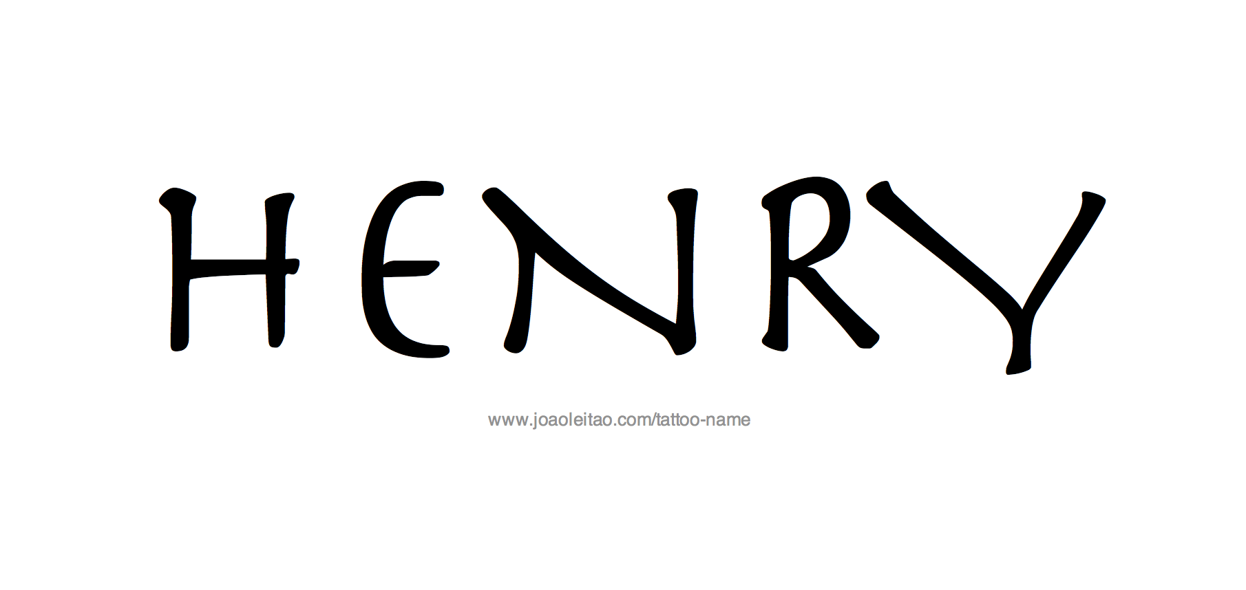 Tattoo Design Name Henry