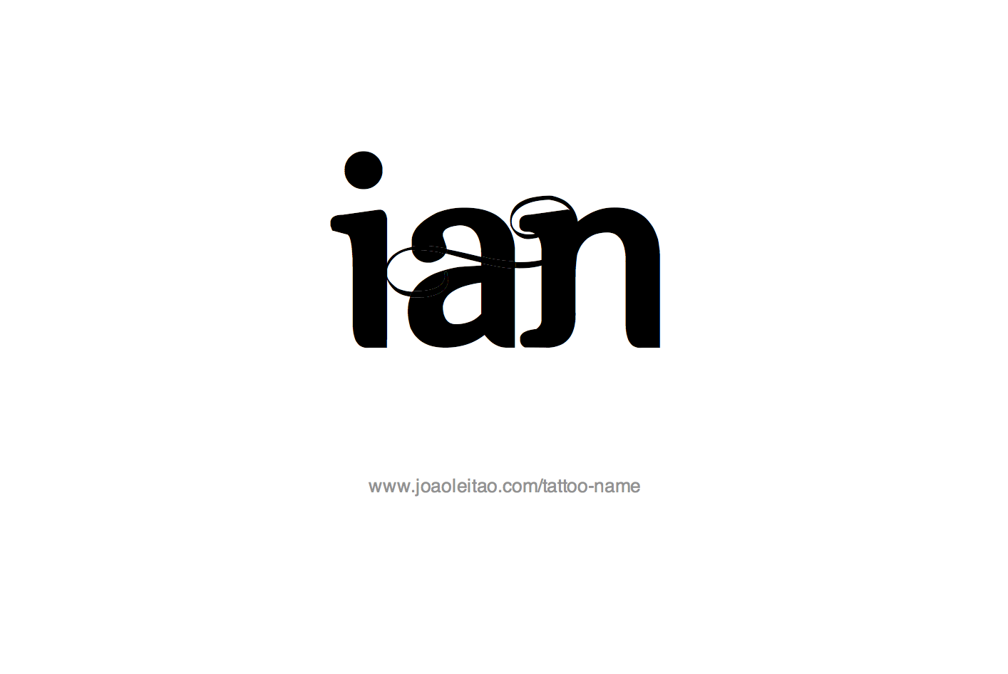 Tattoo Design Name Ian