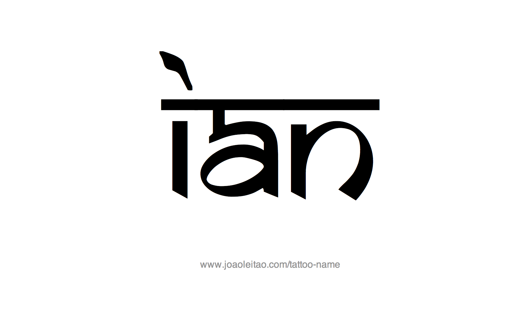 Tattoo Design Name Ian