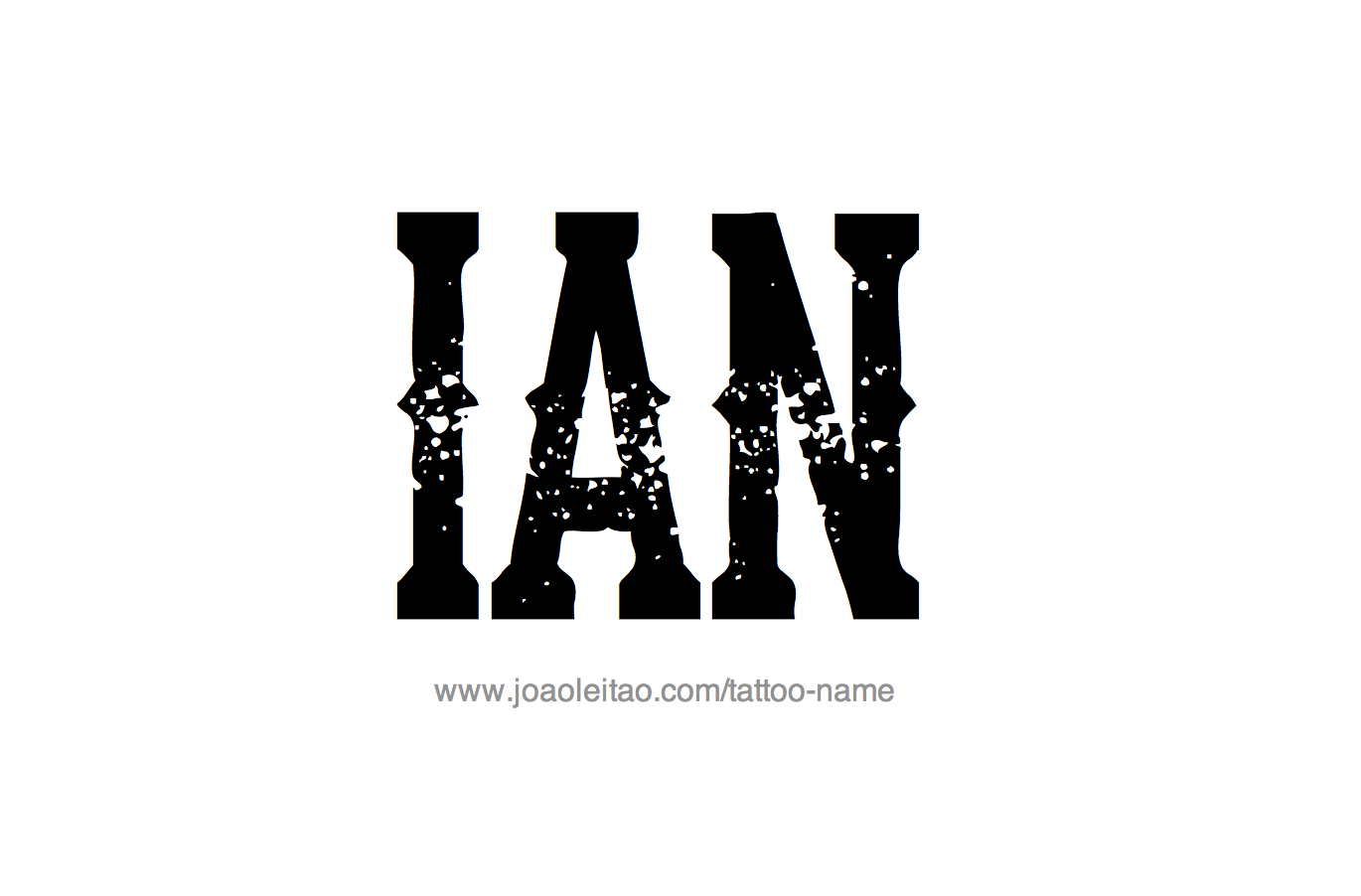 Tattoo Design Name Ian