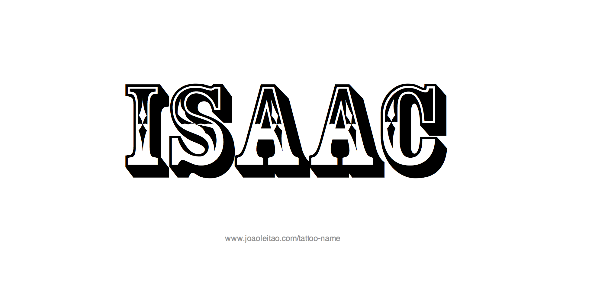 Tattoo Design Name Isaac