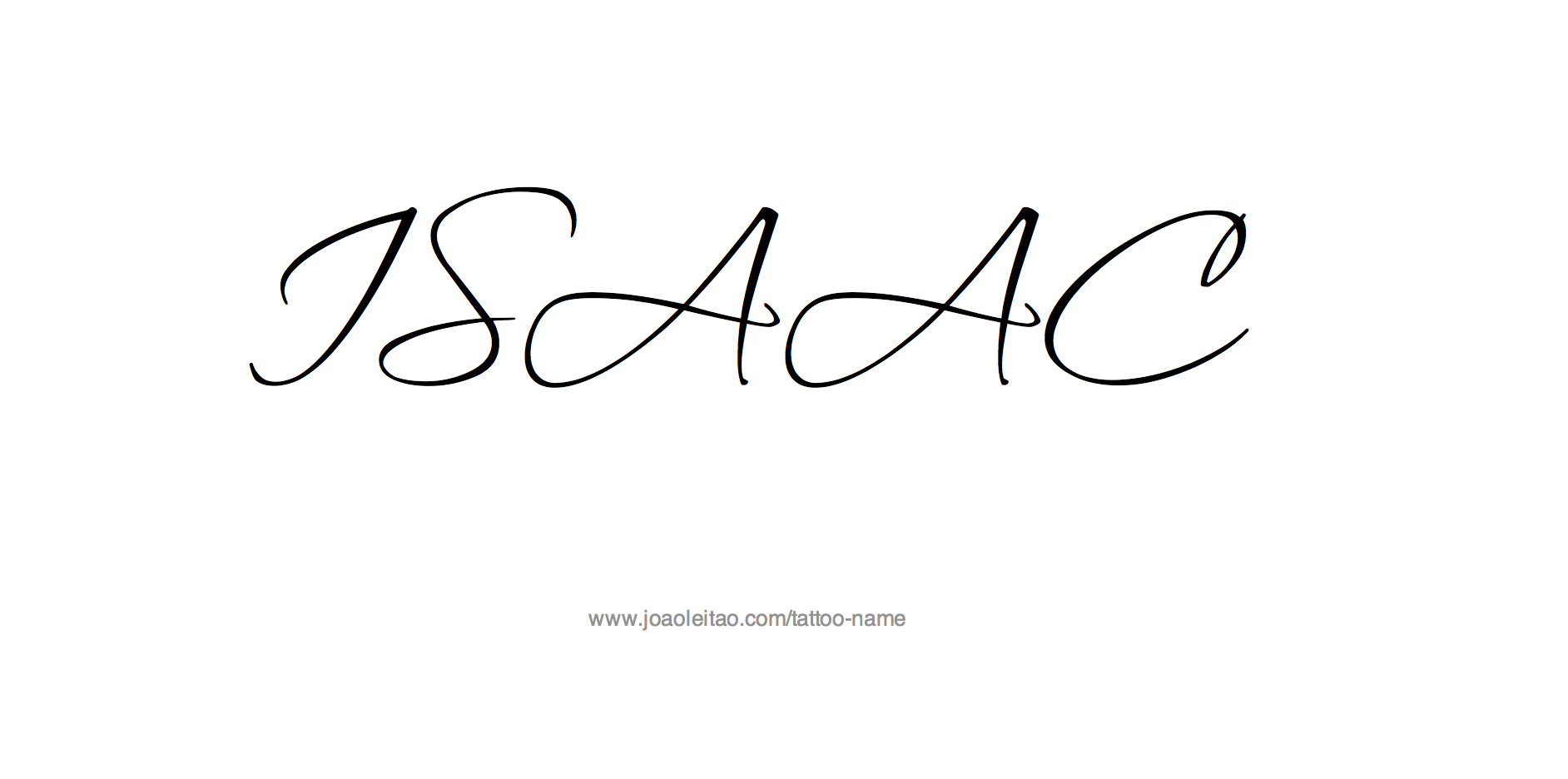 Tattoo Design Name Isaac