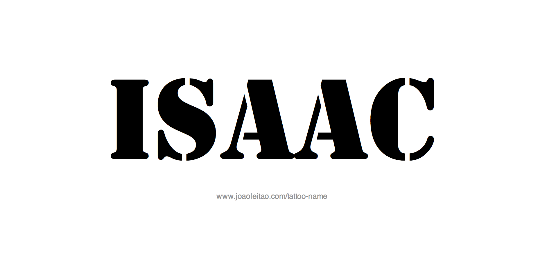 Tattoo Design Name Isaac