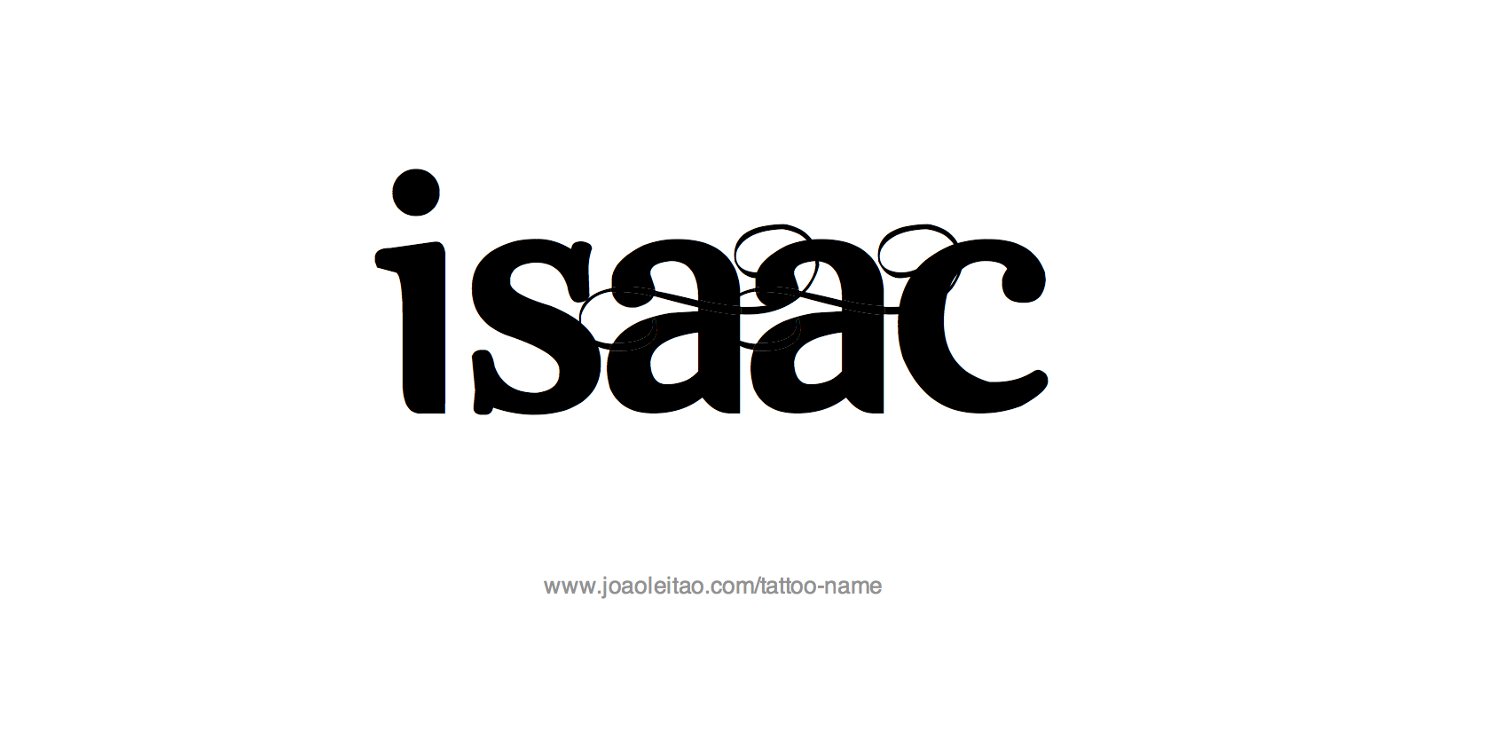 Tattoo Design Name Isaac